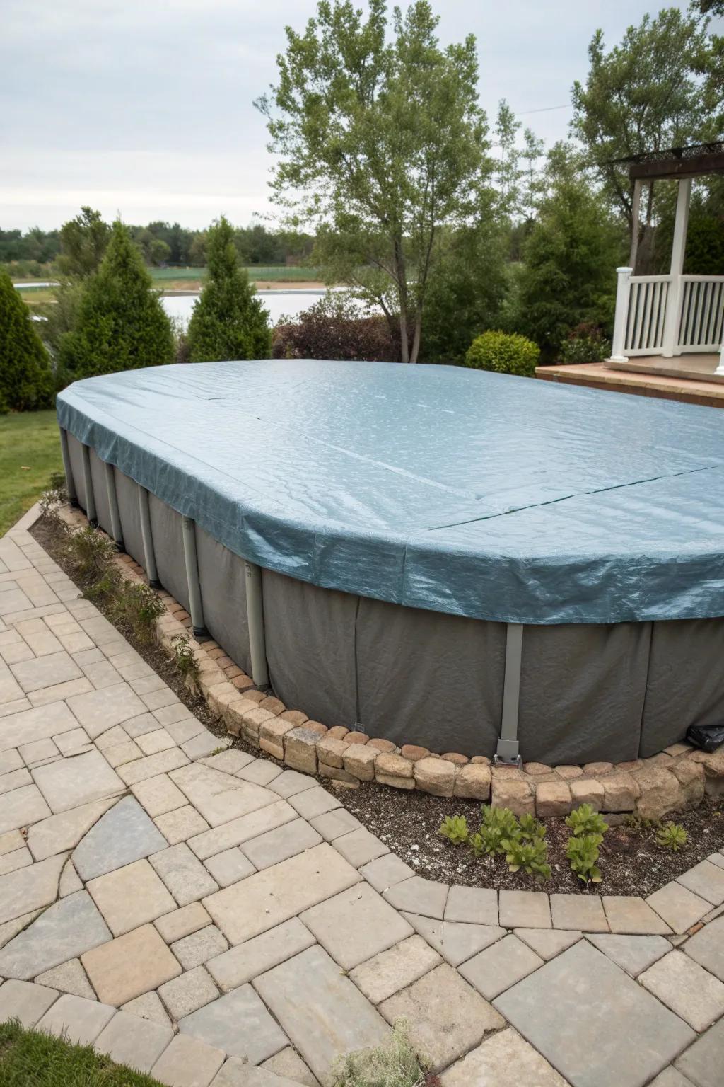 Custom-fit covers offer tailored protection for uniquely shaped pools.