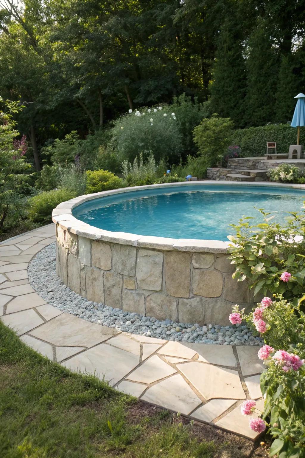 Stone dust creates a strong and resilient pool base.
