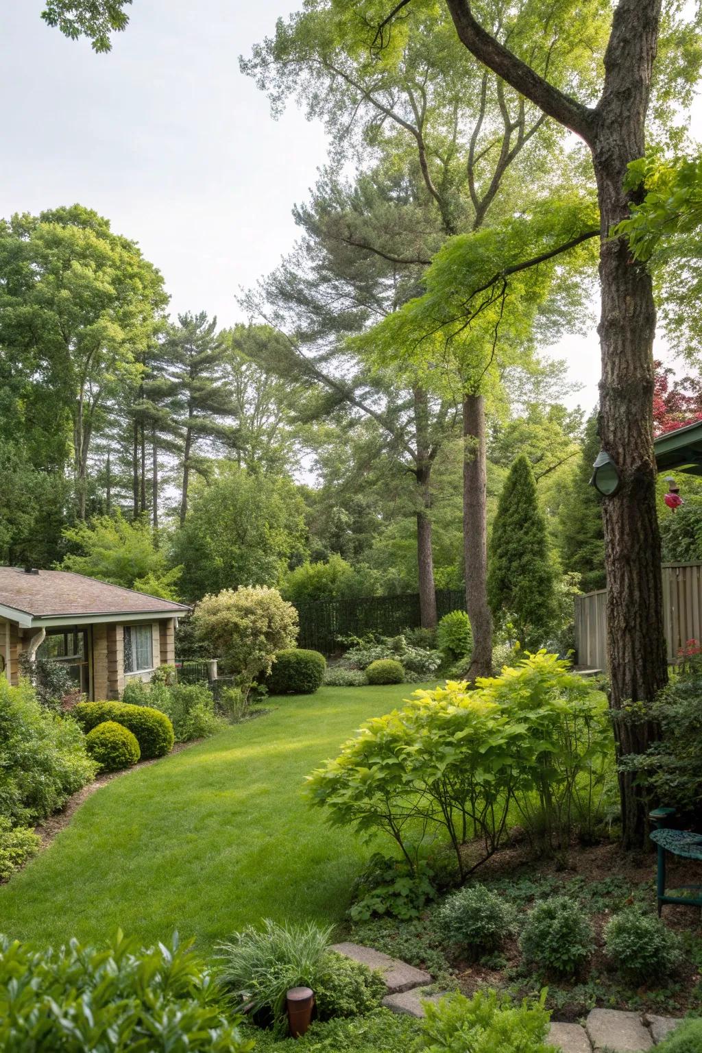 Enhance your backyard with natural elements for a peaceful retreat.