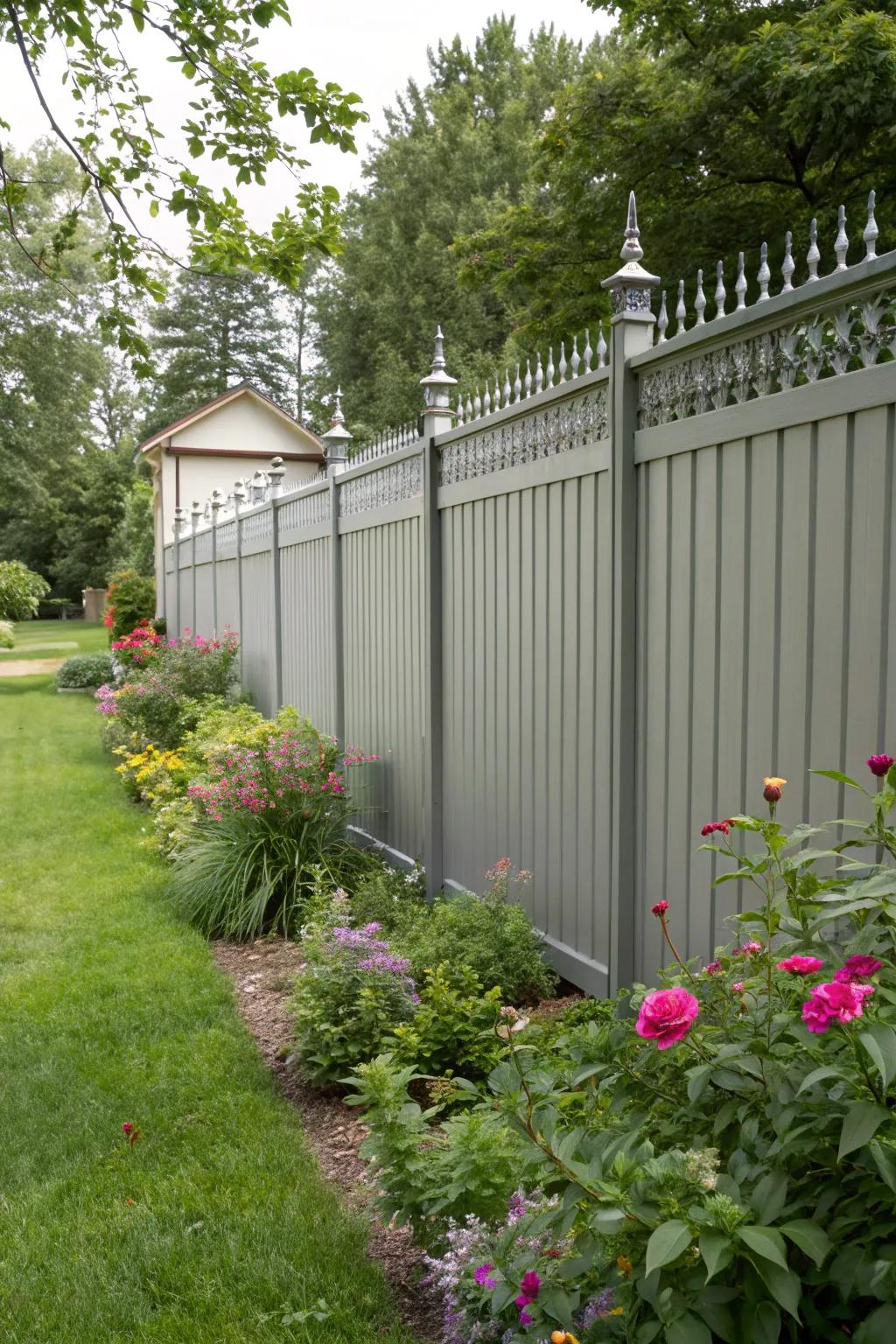 Privacy meets elegance with stylish aluminum fencing.
