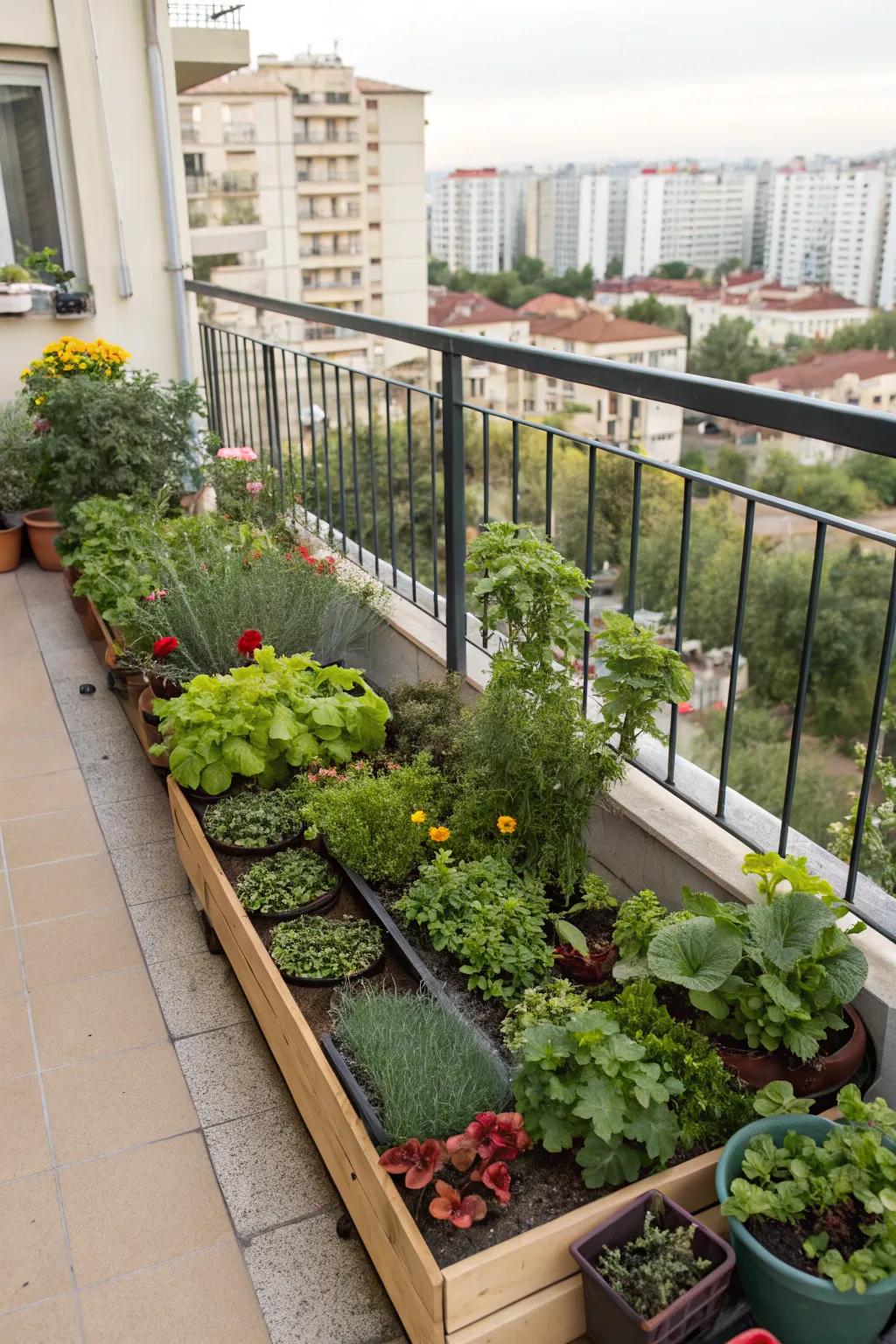 Create a vibrant oasis with a diverse plant selection.