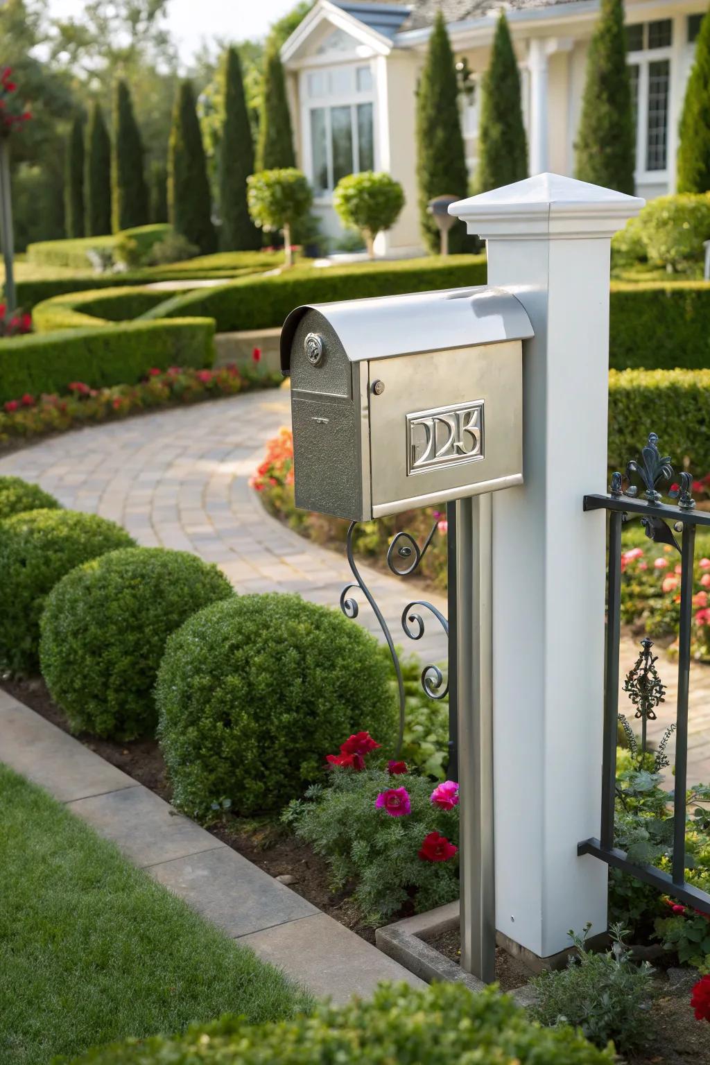 Functional and stylish numbering can enhance your mailbox's appeal.