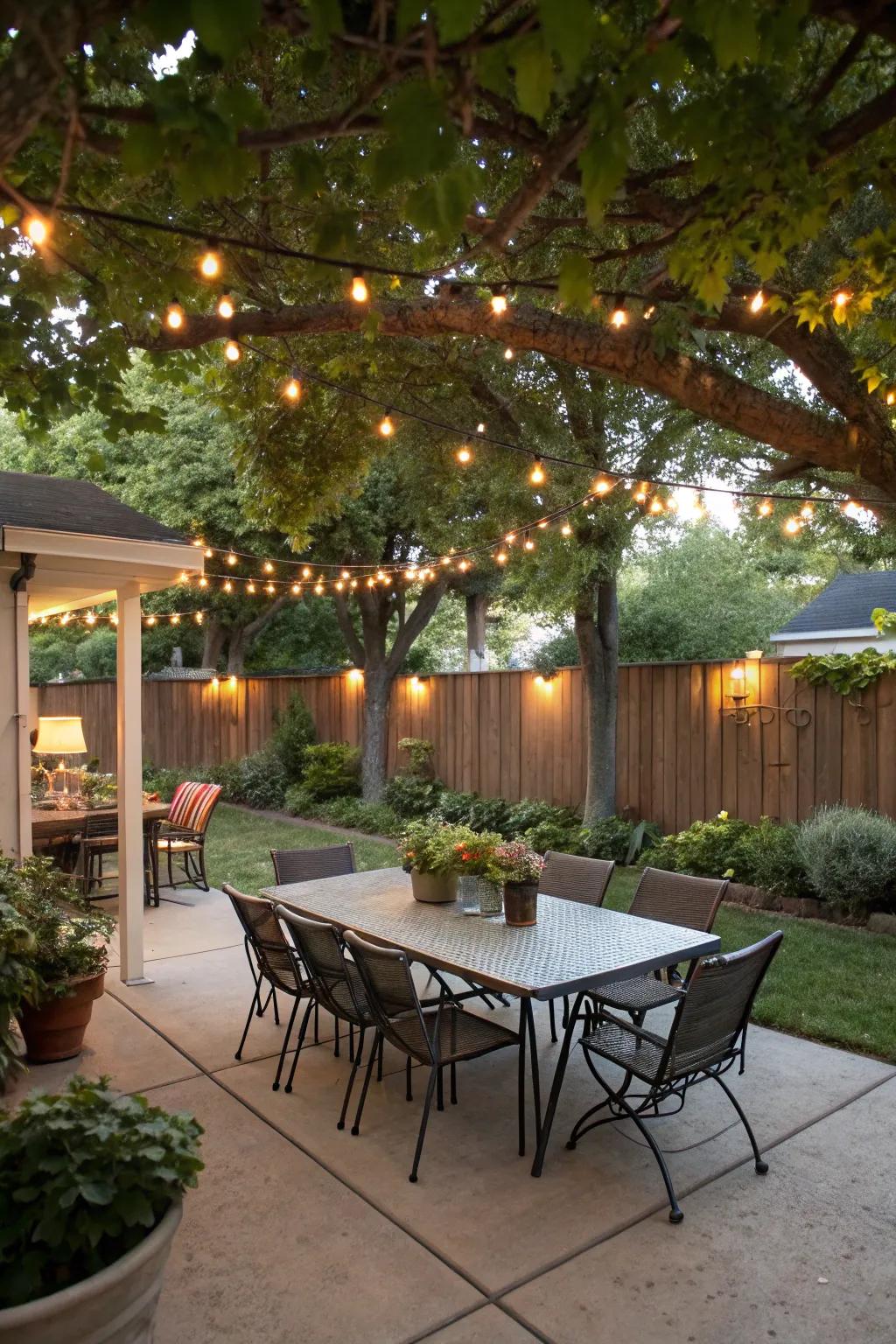 A perfect spot for outdoor meals and gatherings.
