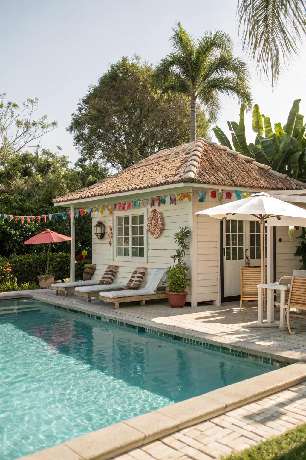 A poolside casita offering ultimate relaxation.