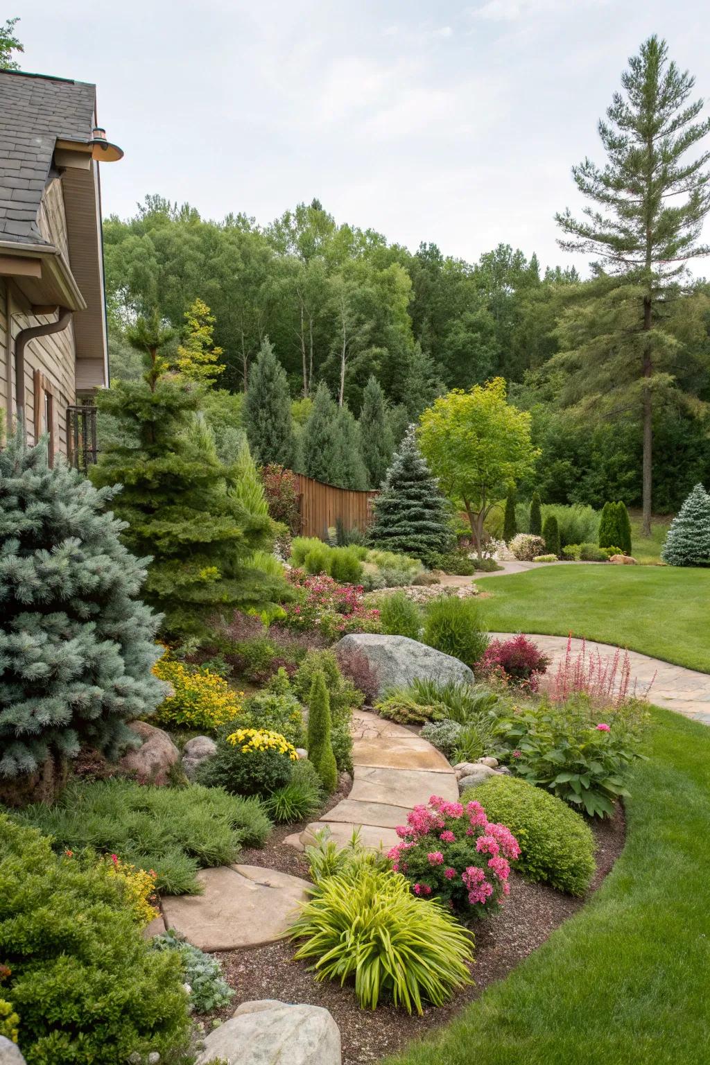 Thoughtful landscaping brings life and texture to your backyard.
