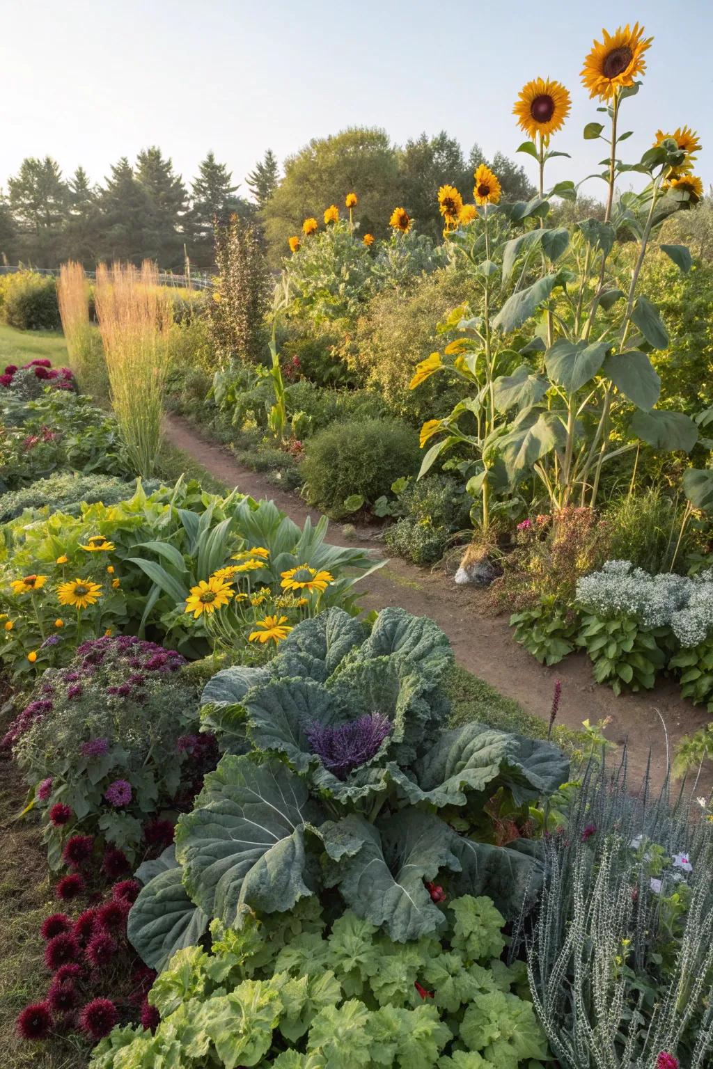 A mix of plant varieties enriches your garden's visual appeal and biodiversity.