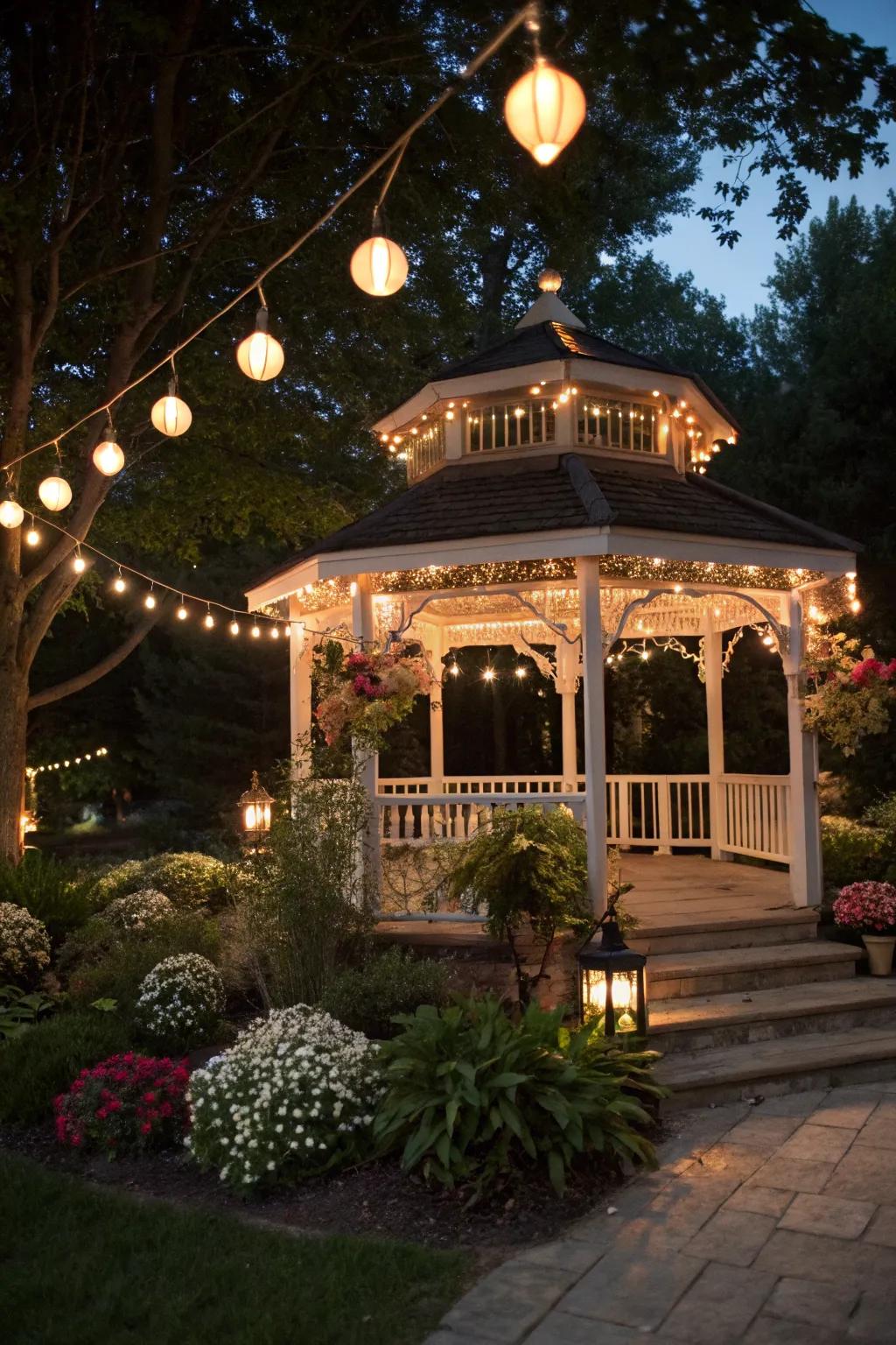 Enchant your evenings with decorative lighting.