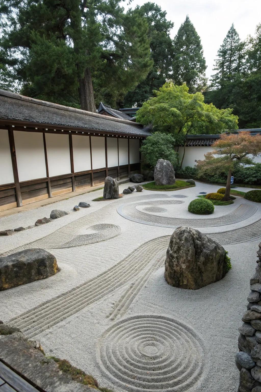 Find tranquility with a Zen sand garden in your backyard.