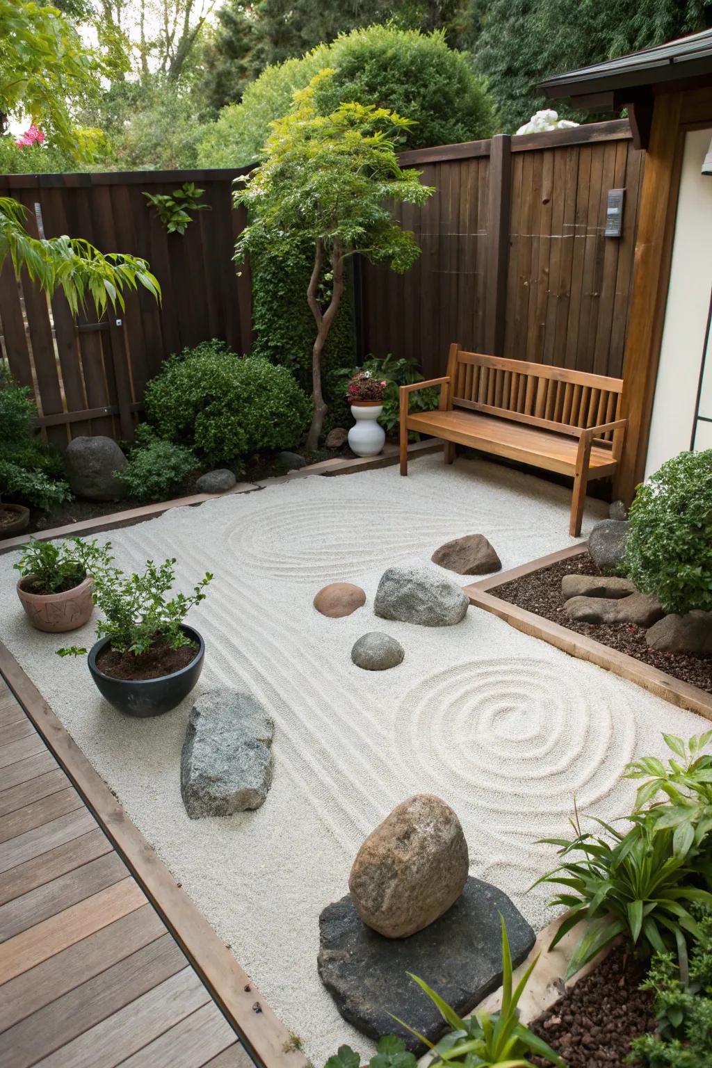 Zen gardens for simple, meditative beauty.