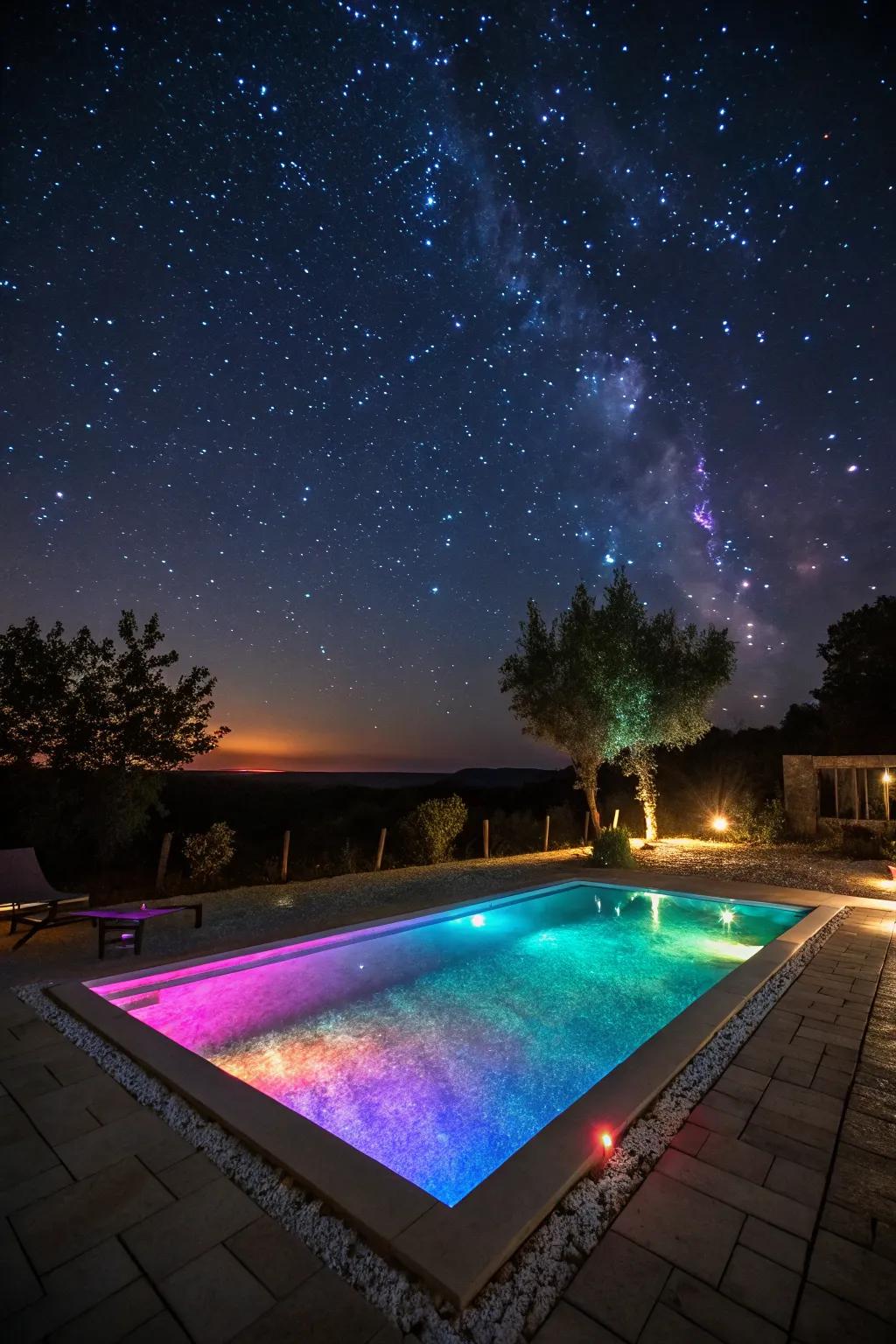 Transform your pool with enchanting lighting.