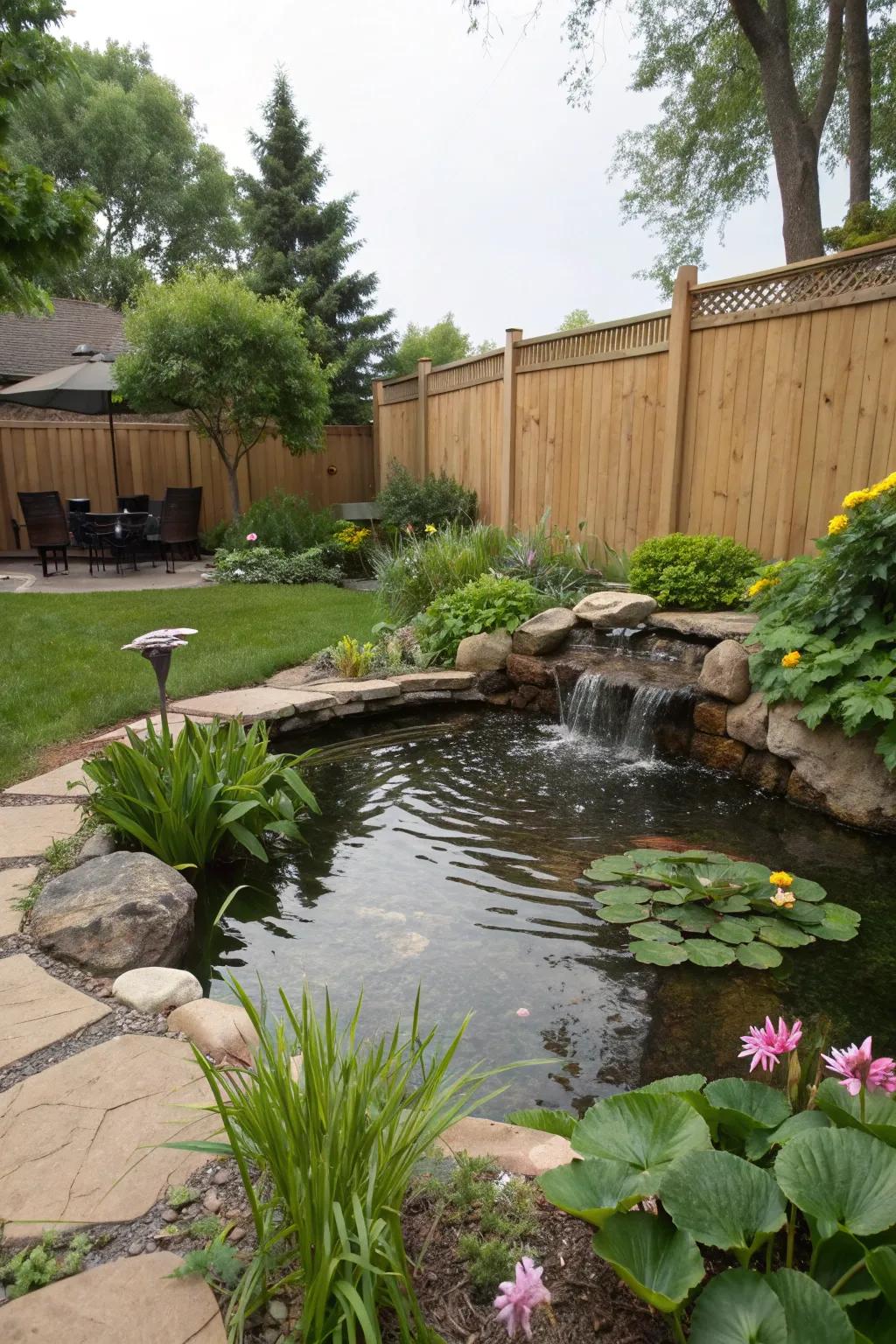 Water features bring tranquility and beauty to your garden.