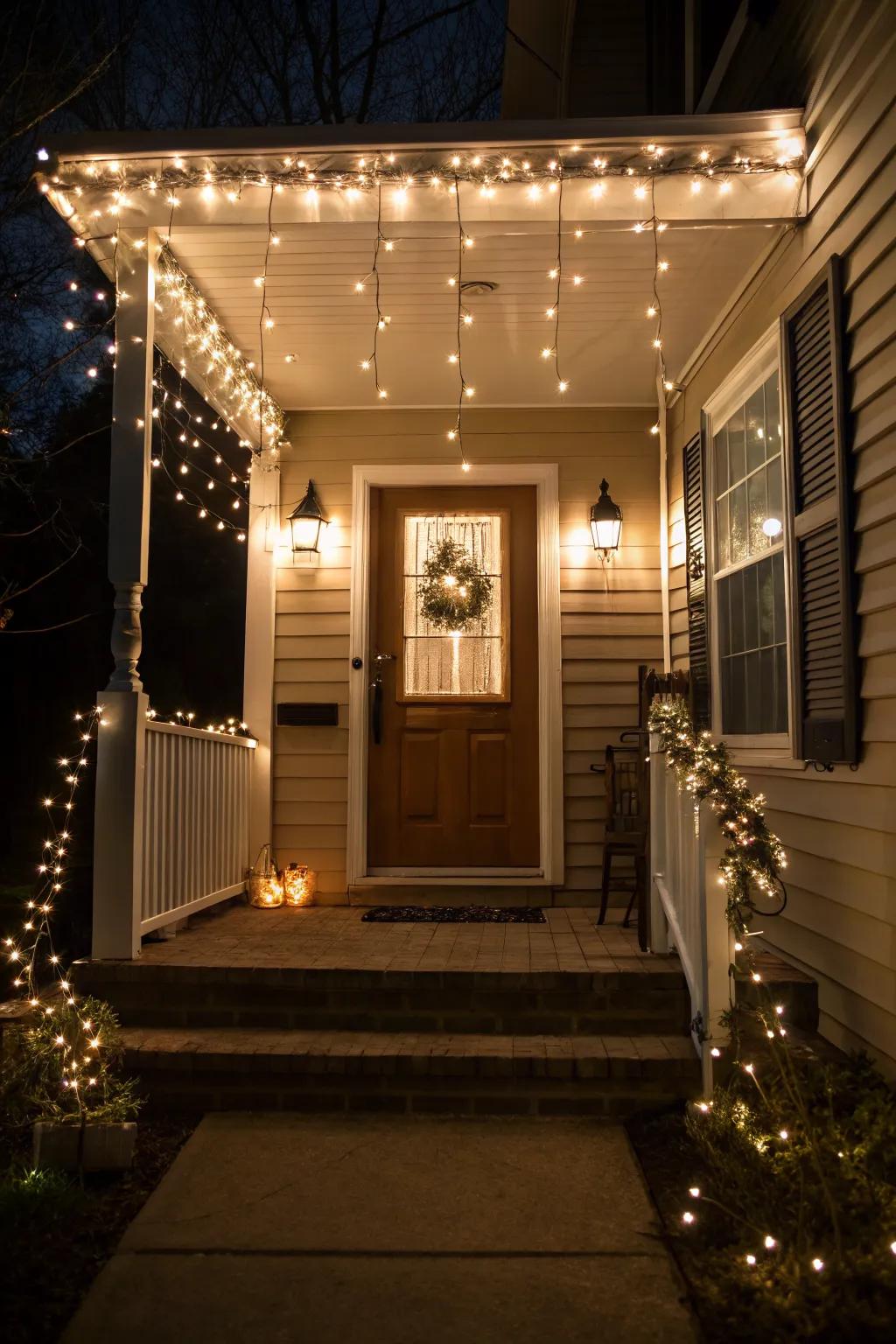 Create a warm ambiance with enchanting lighting.