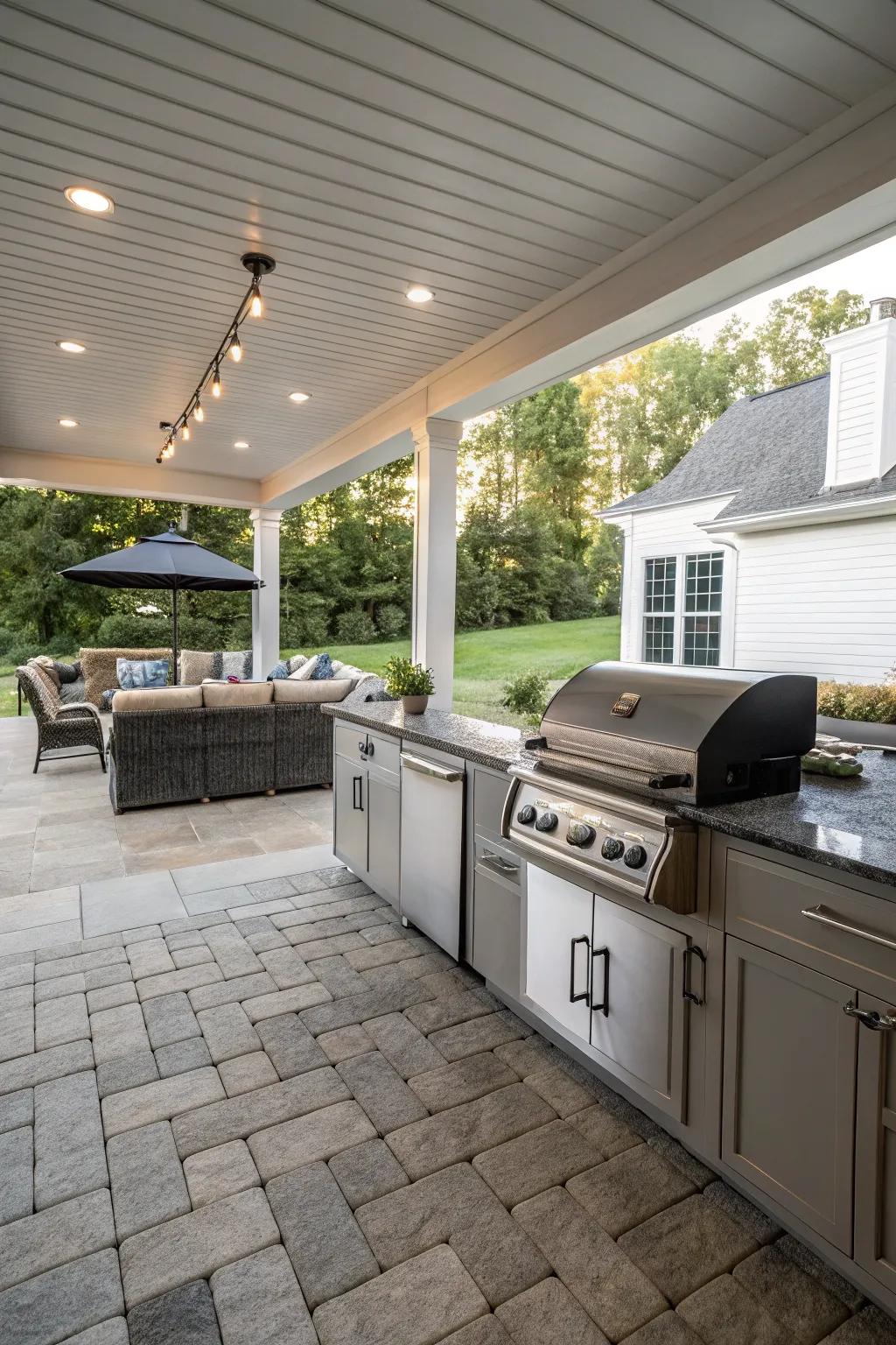 Cook and entertain effortlessly with an outdoor kitchen.