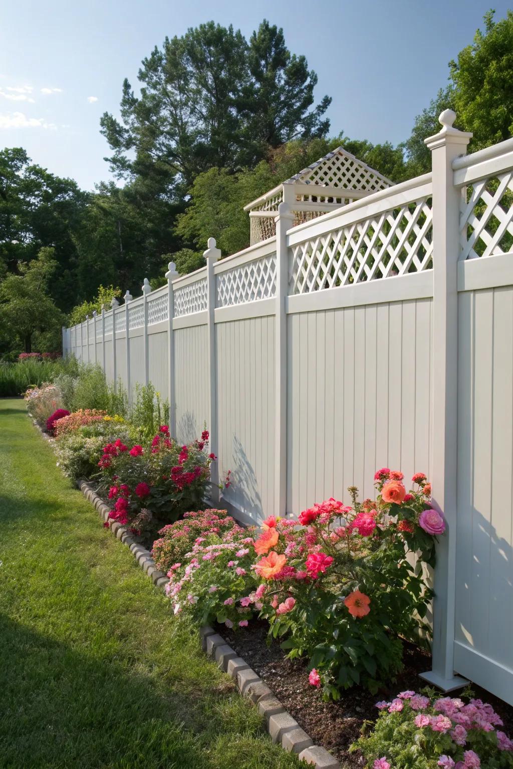 Lattice tops offer elegance and light.