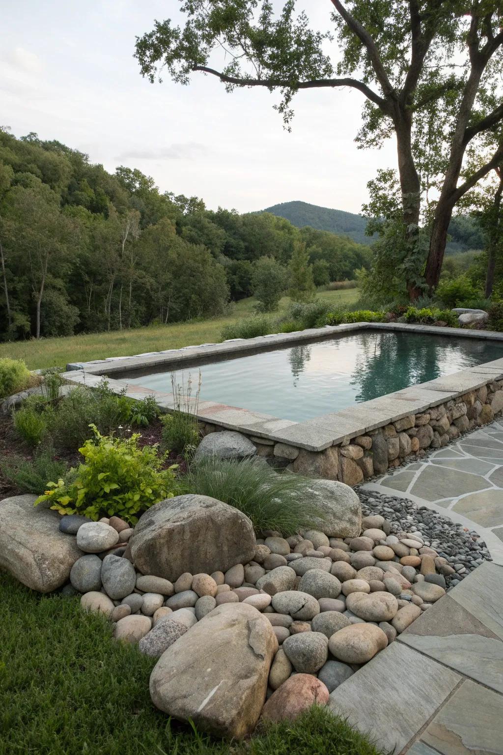 Achieve an in-ground look with partial installation.