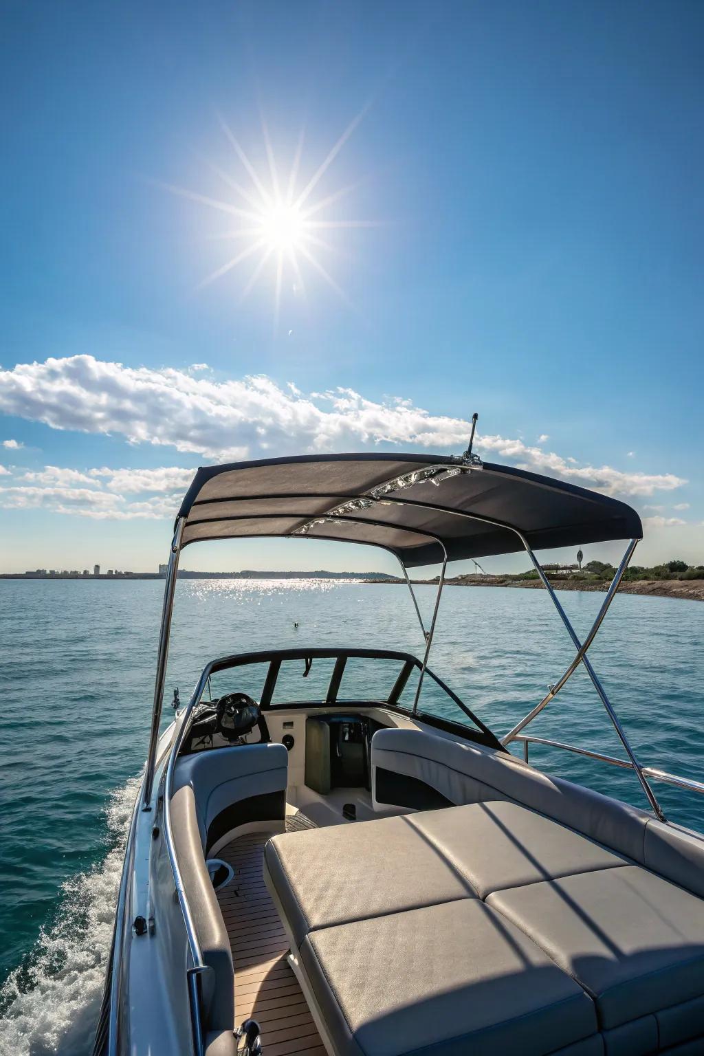Hard tops offer enduring protection from the sun.