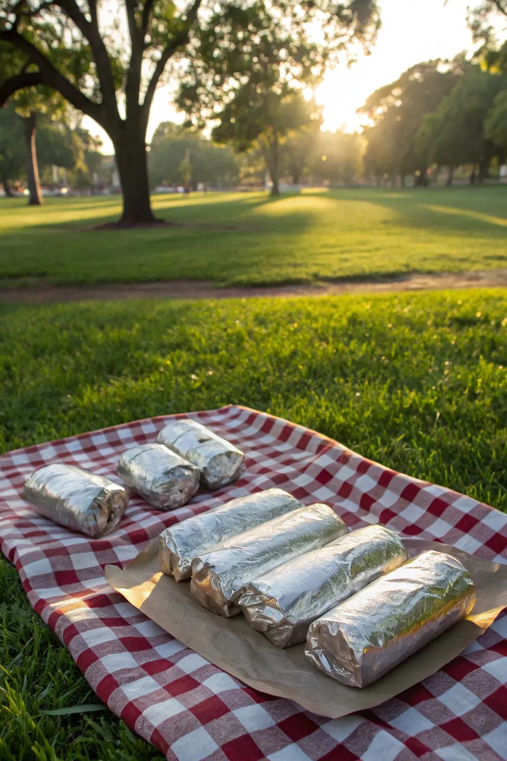 Enjoy a hearty breakfast burrito, perfect for on-the-go mornings.