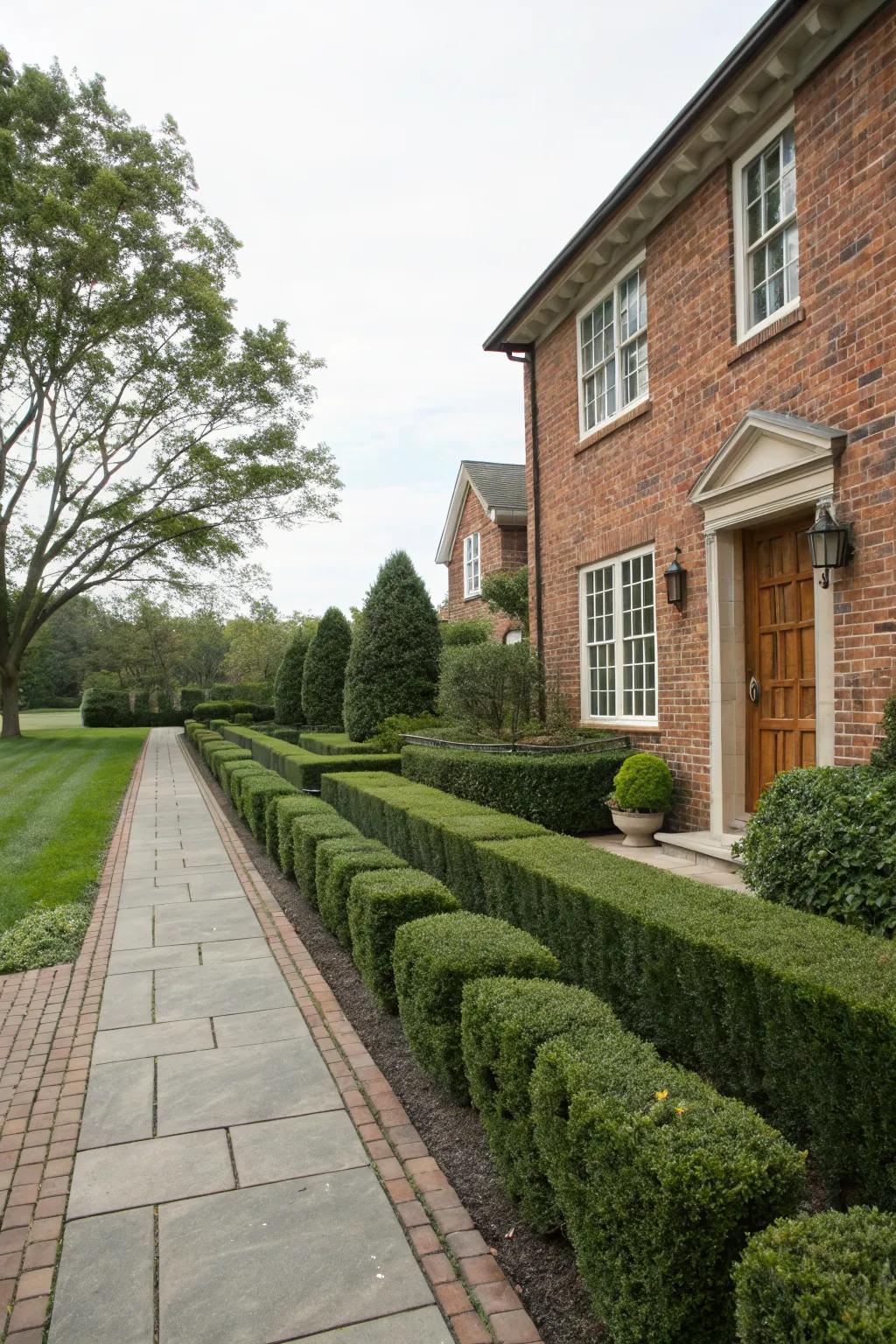 Symmetrical arrangements enhance architectural elegance