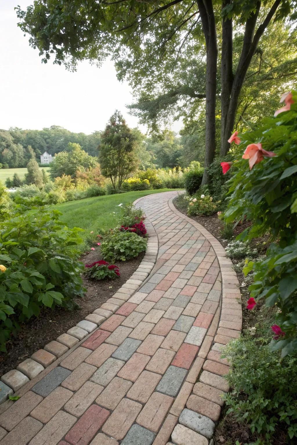 Running bond patterns provide a seamless and versatile design option.