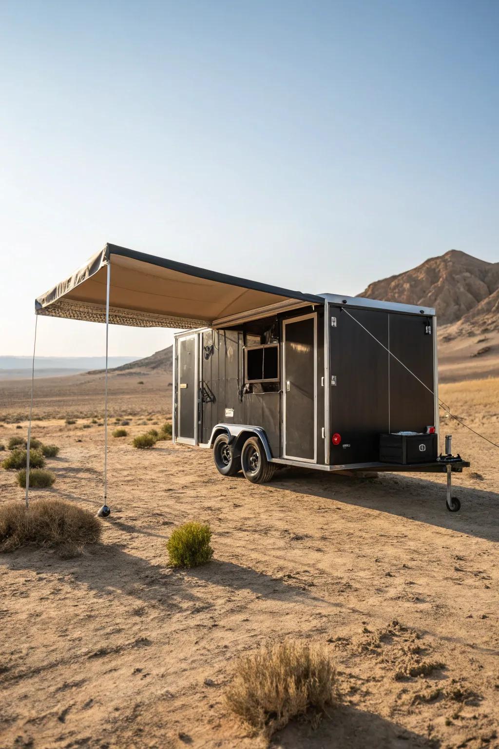 Maximize your outdoor living space with a versatile batwing awning.