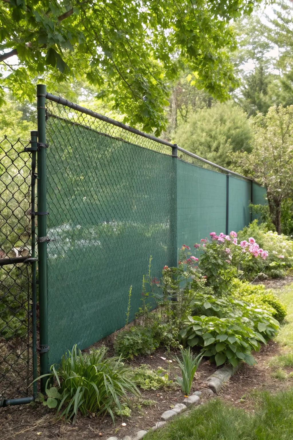 Mesh screens offer a simple way to add privacy and style.