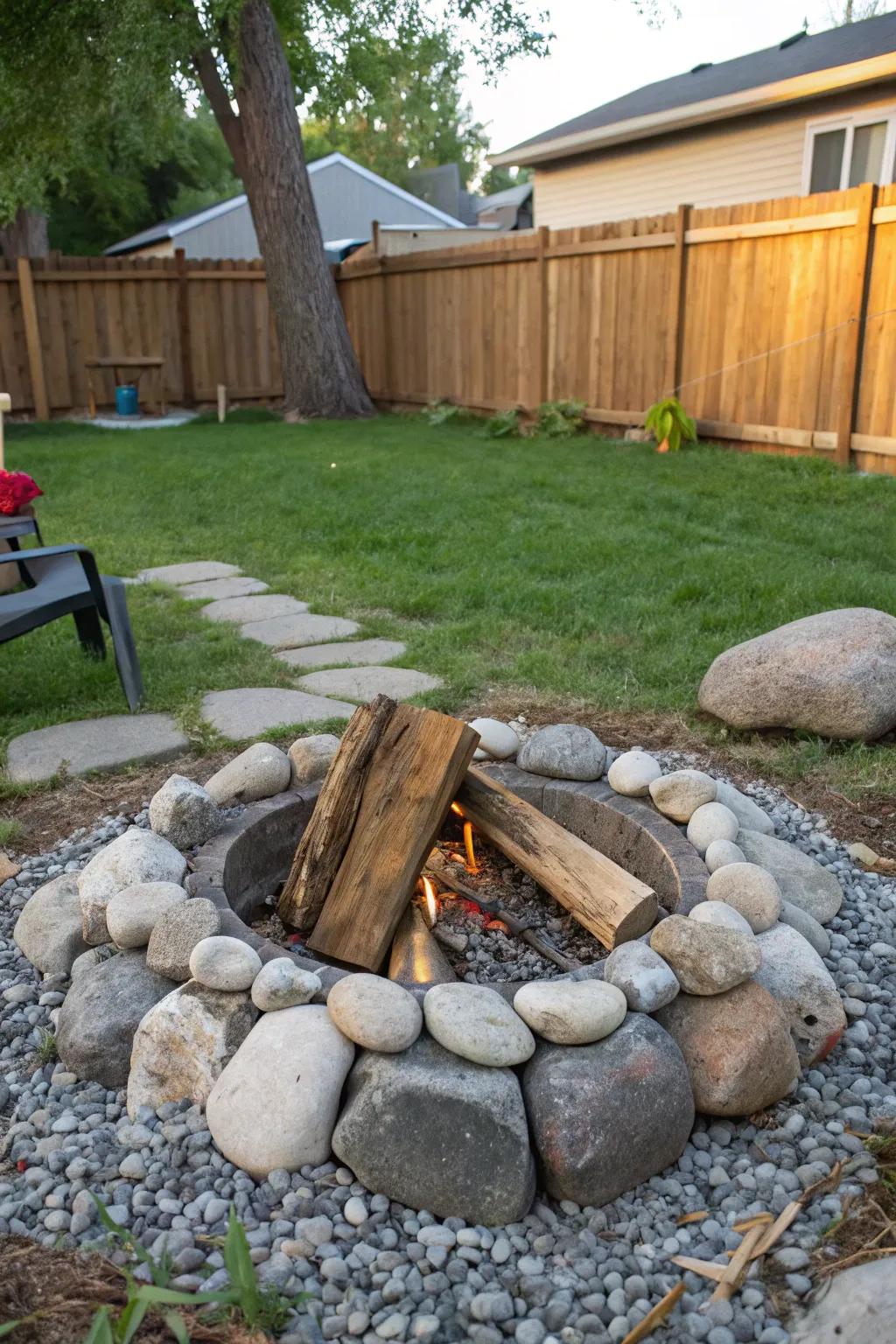 Gather around a cozy fire pit without breaking the bank.
