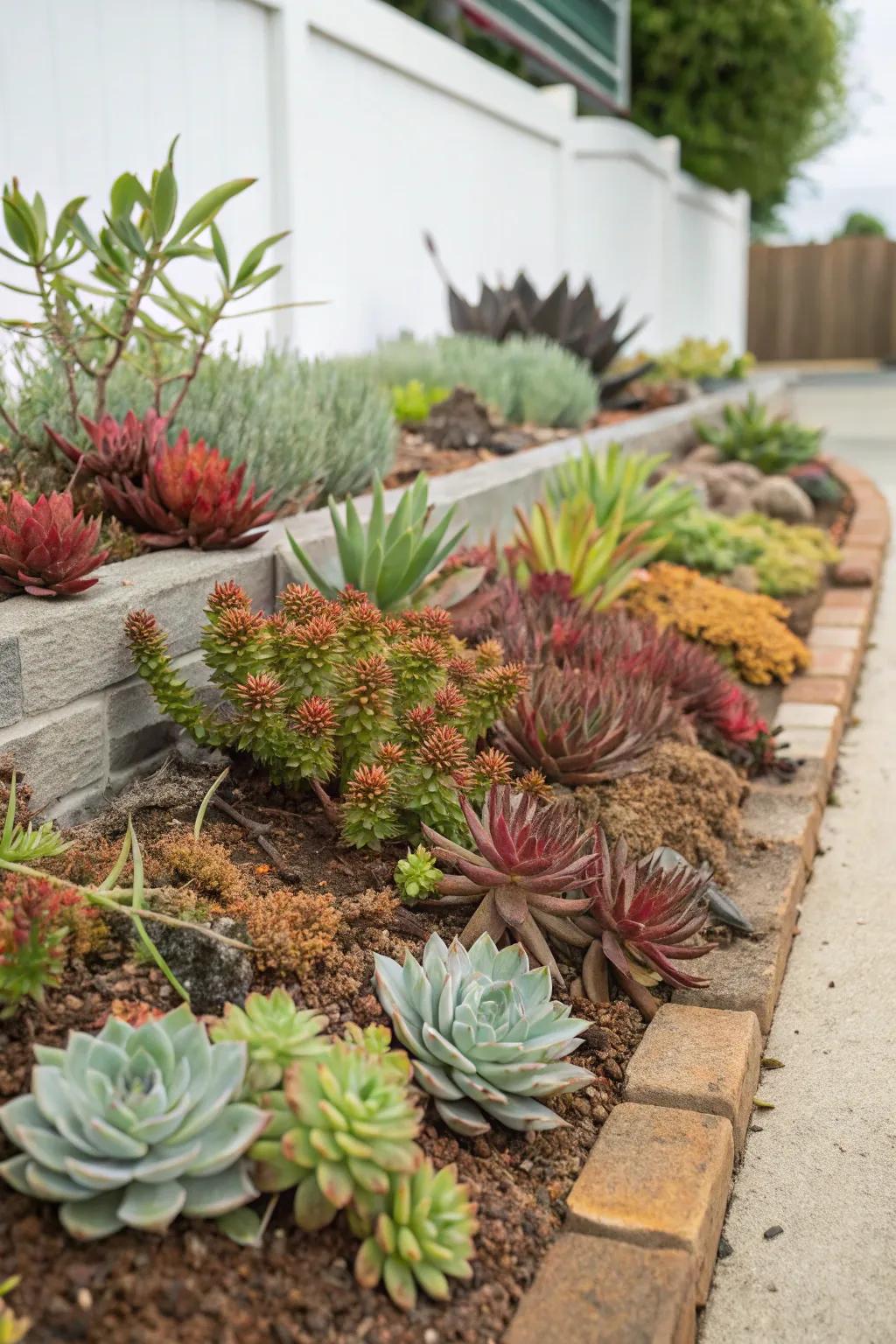 Succulents are the perfect low-water, low-maintenance plants.