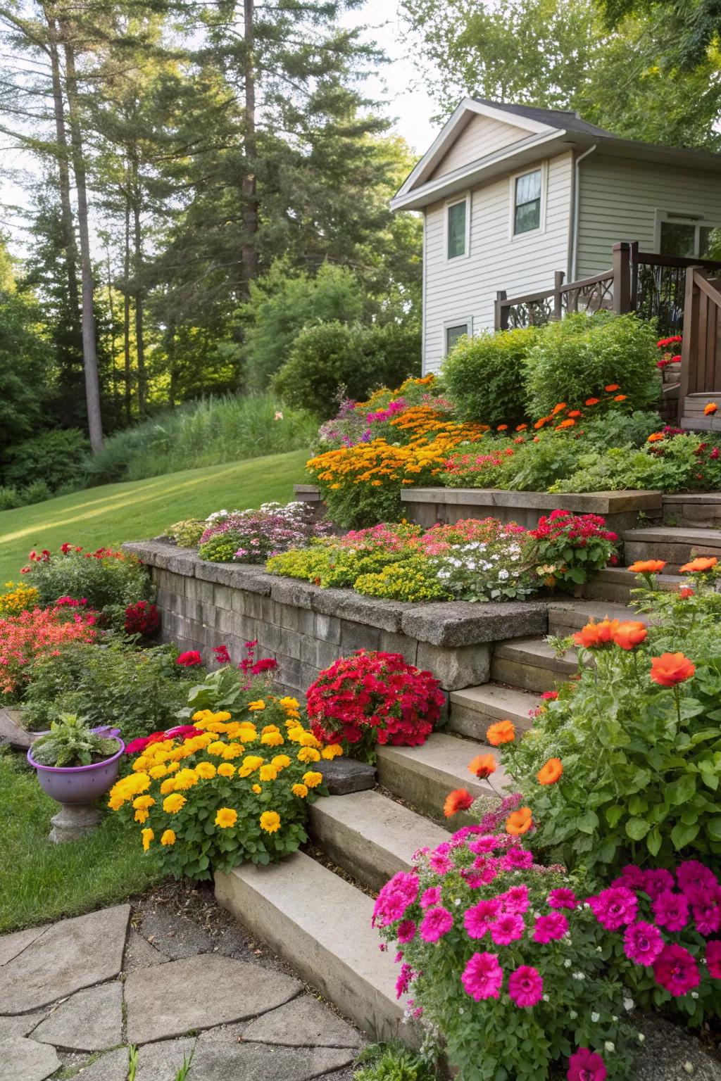 Colorful annuals bring vibrant hues and seasonal variety to your garden.