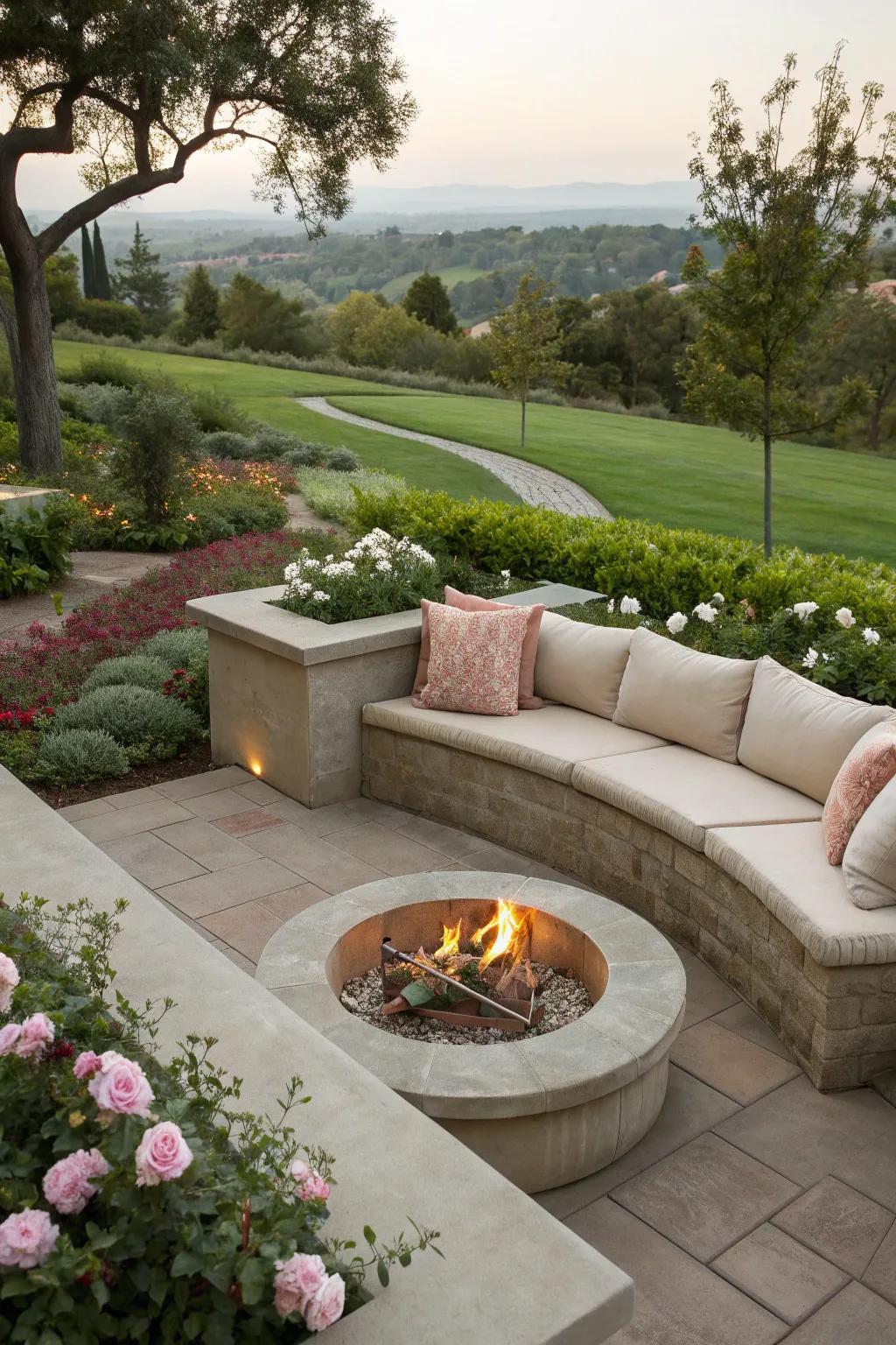 Built-in seating for the ultimate in comfort and style.