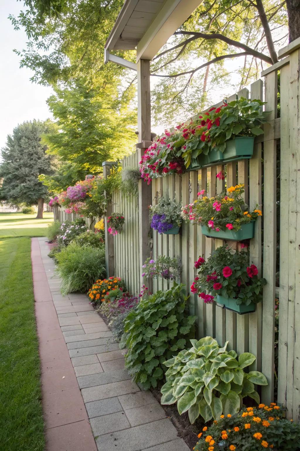 Vertical gardens make efficient use of space and add vibrant greenery.