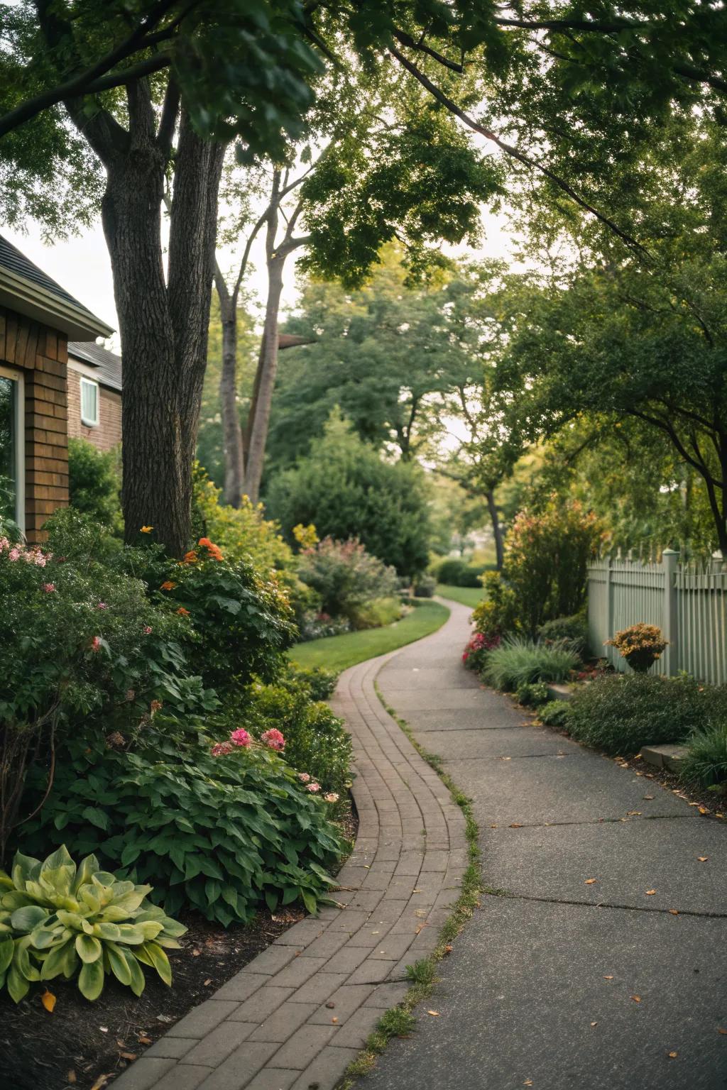 Charming pathways invite exploration.