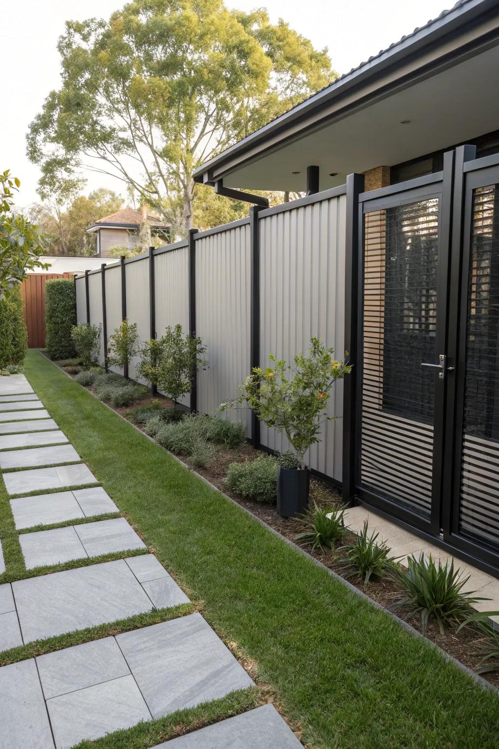 Stylish privacy screens offer seclusion without sacrificing aesthetics.