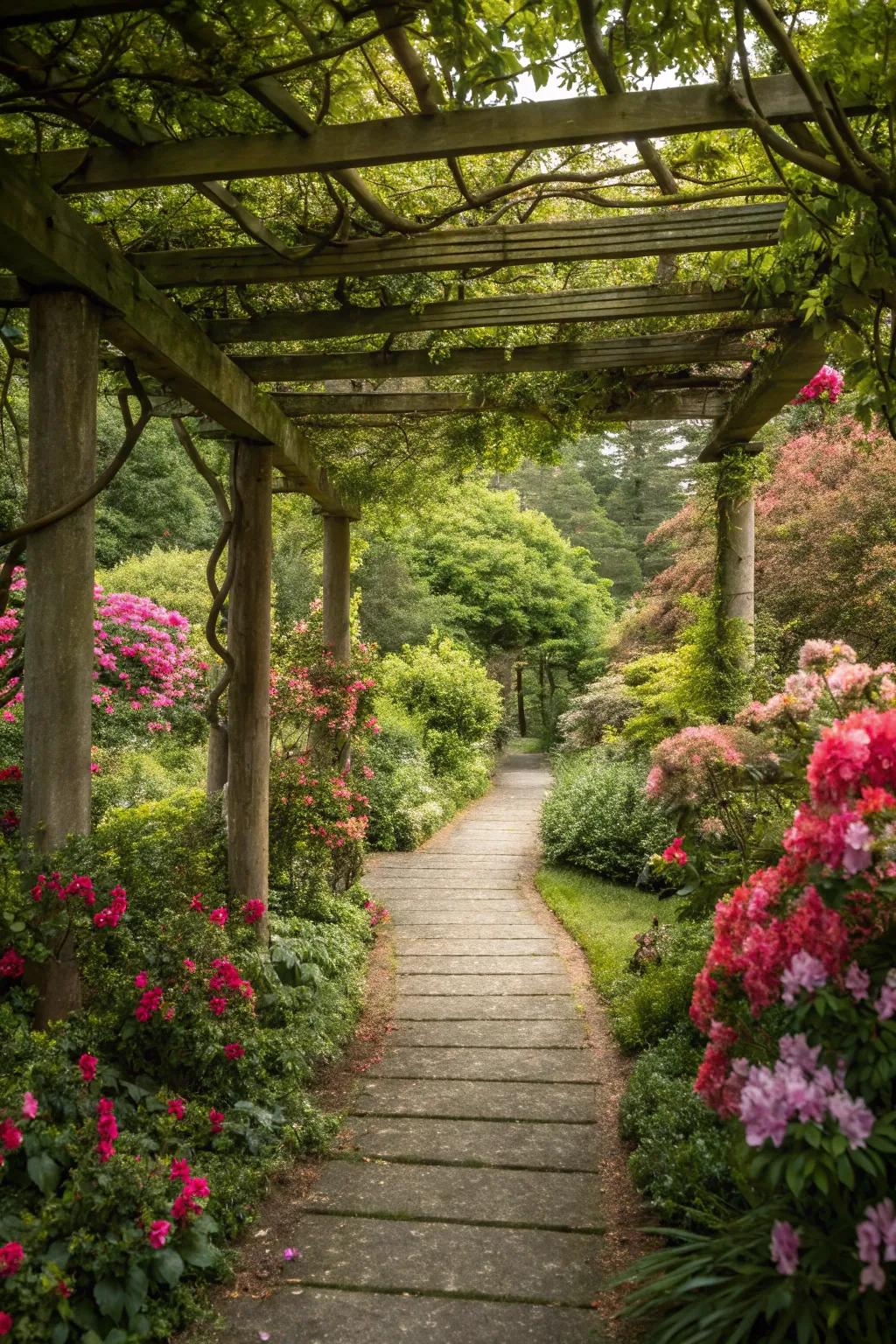 A garden pathway that invites exploration.