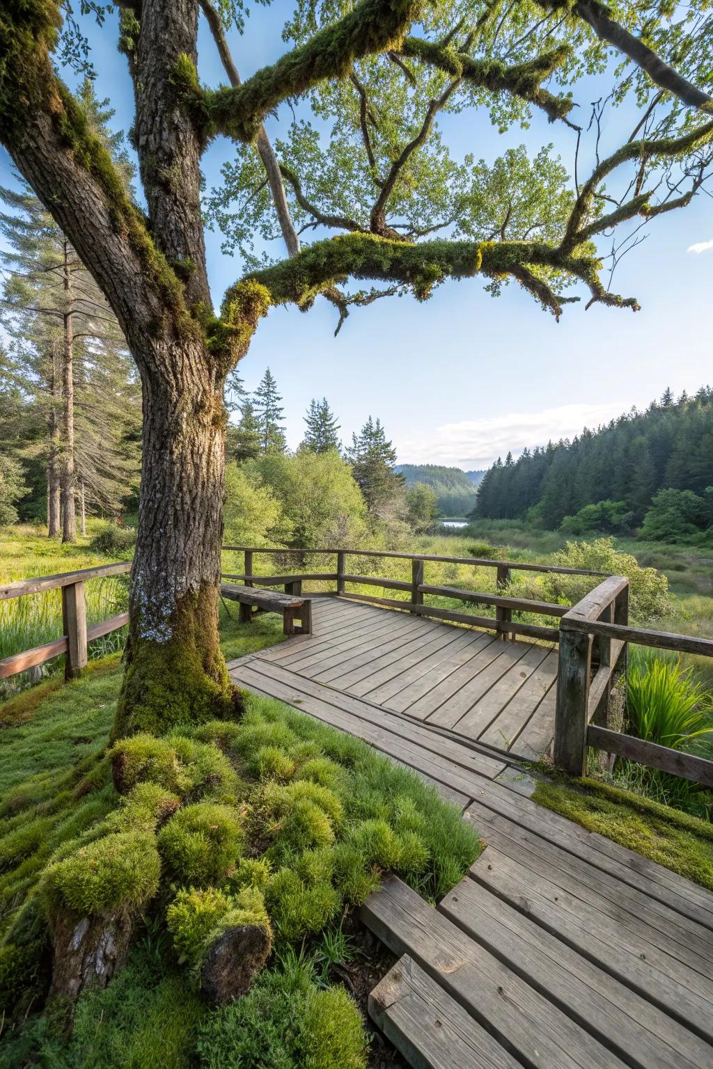 Rustic decks offer a timeless appeal that harmonizes with nature.