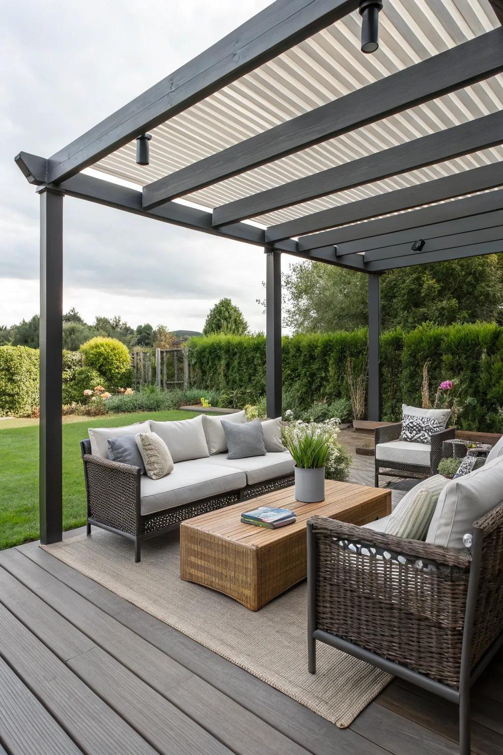 Outdoor furniture adds comfort and sophistication to your deck.