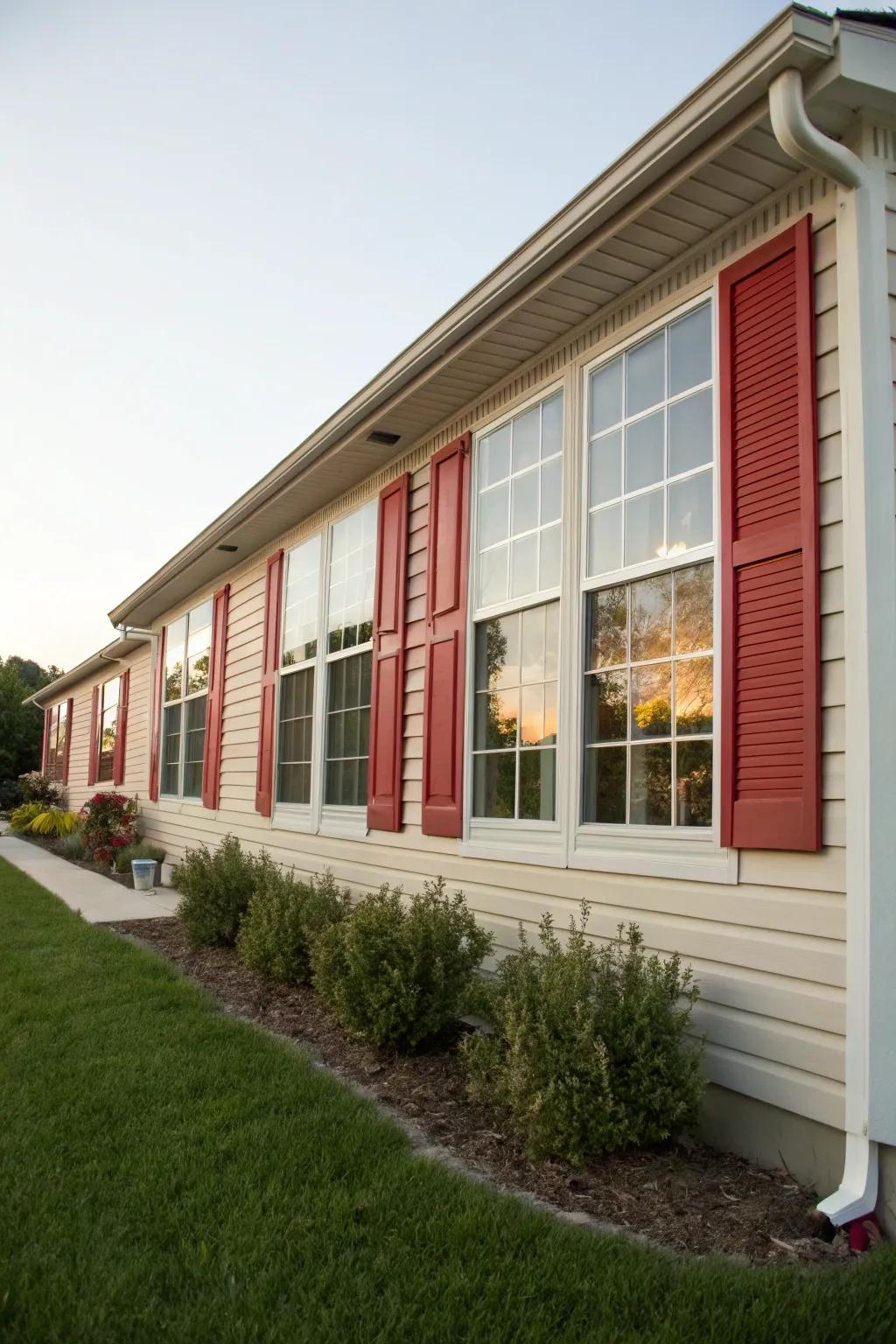New windows and shutters for a brighter, bolder look.