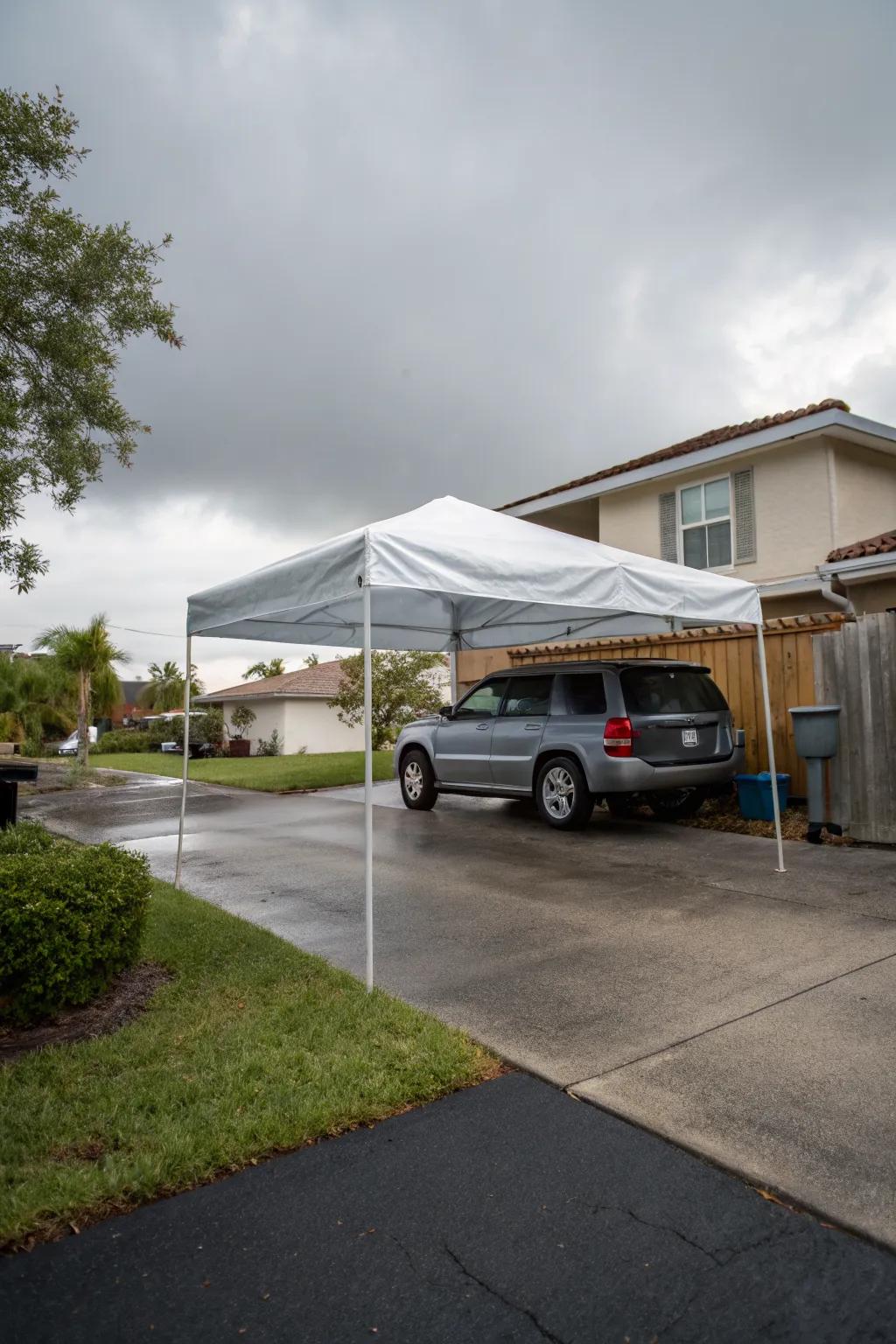 A budget-friendly pop-up canopy for instant shade.