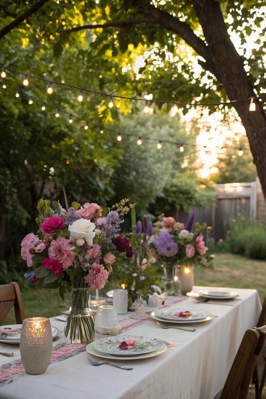 Centerpieces that make a statement bring the table to life.