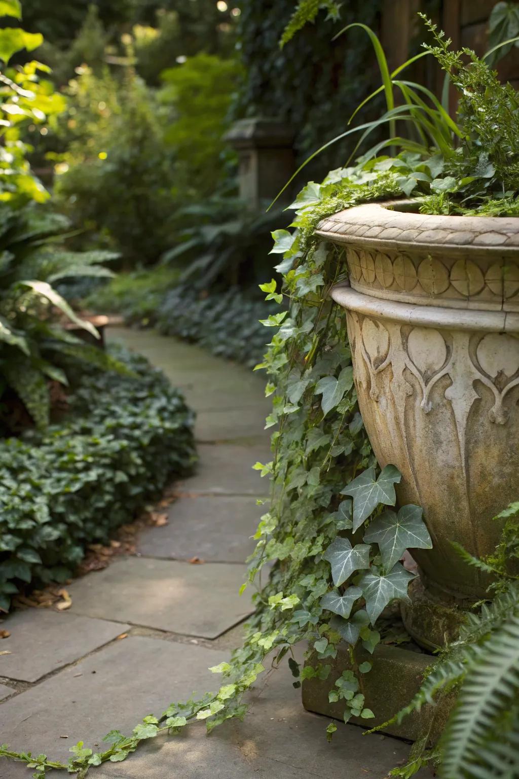 Ivy: a cascading beauty for your containers.