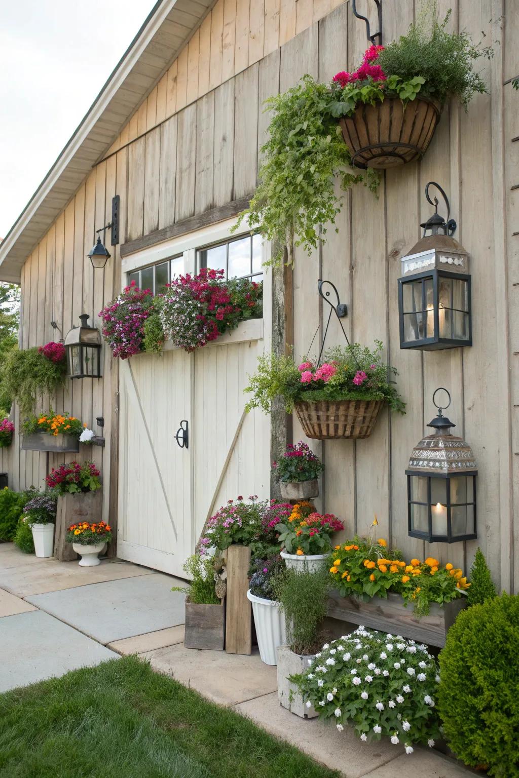 Symmetry adds elegance and structure to any barn exterior.
