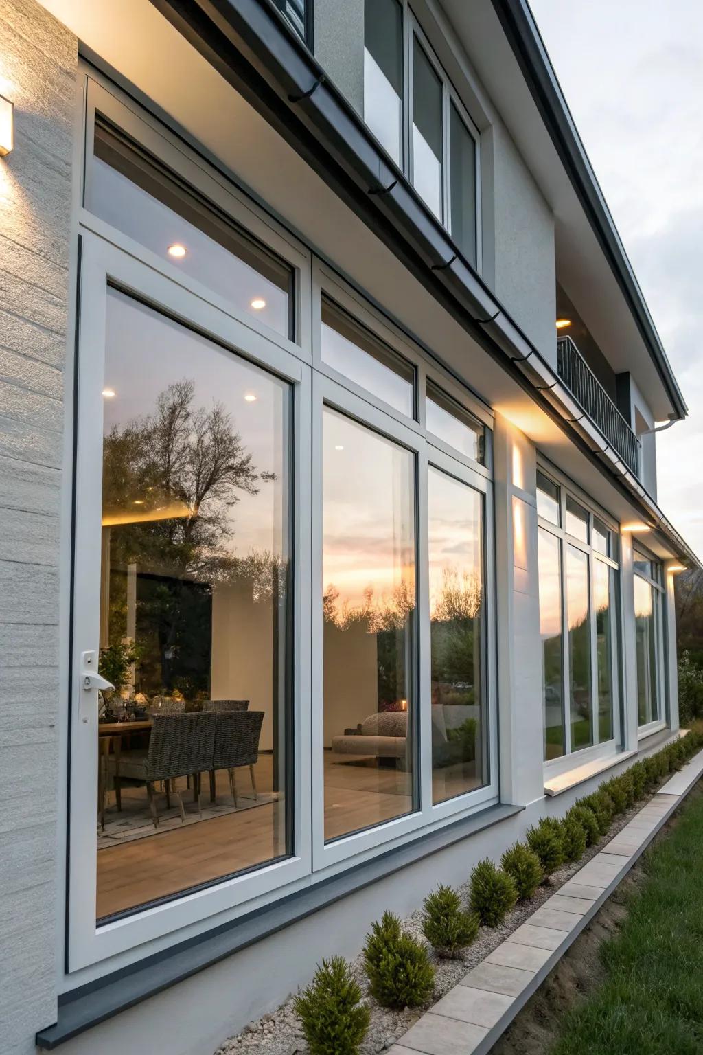 Energy-efficient windows offer both style and sustainability.