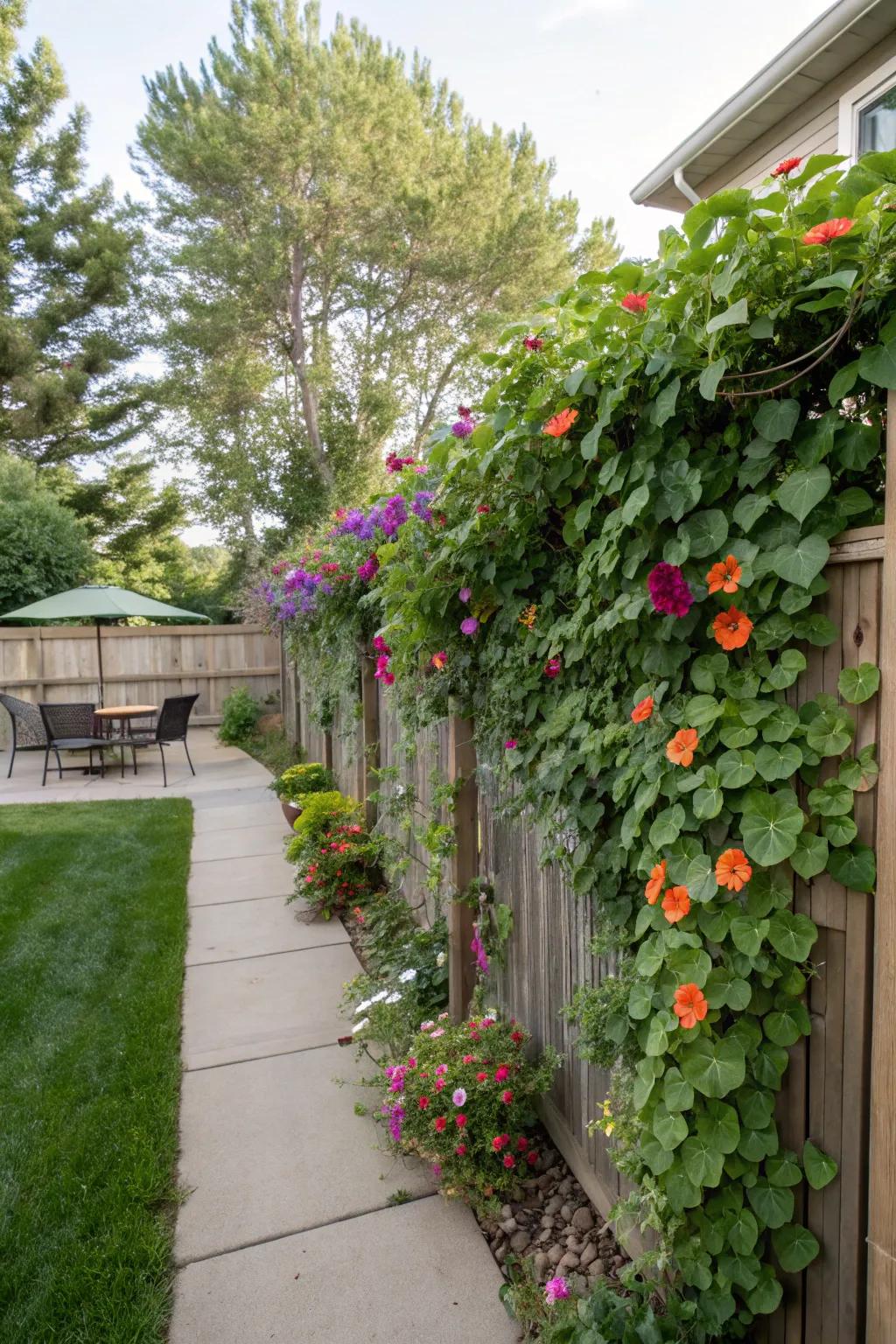 Transform Your Fence into a Living Wall