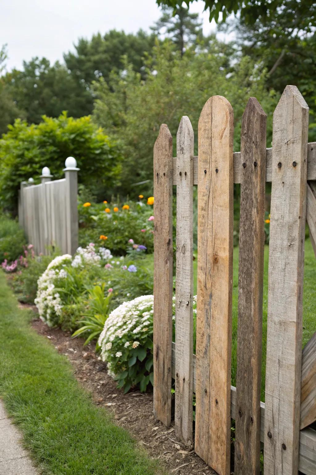 Unique charm with reclaimed wood kickboards