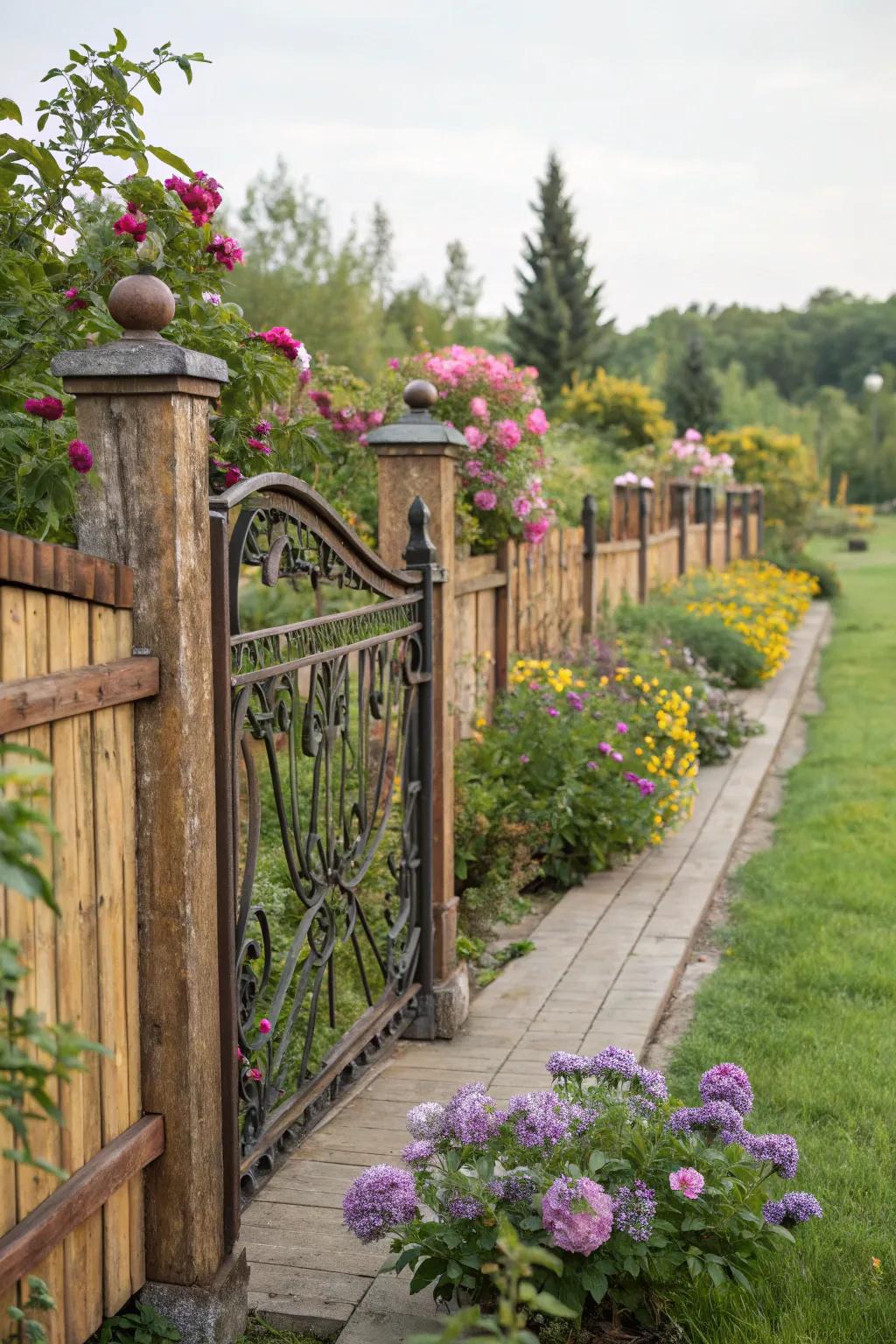 Decorative fences combine beauty with functionality.