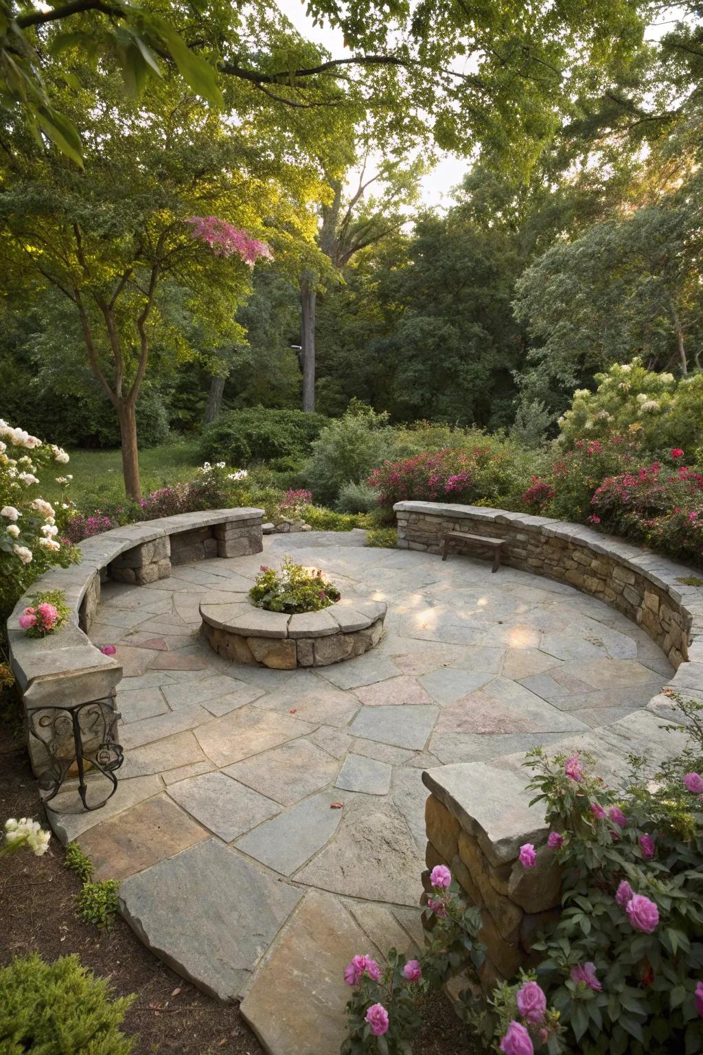 A circular design that invites social interaction.