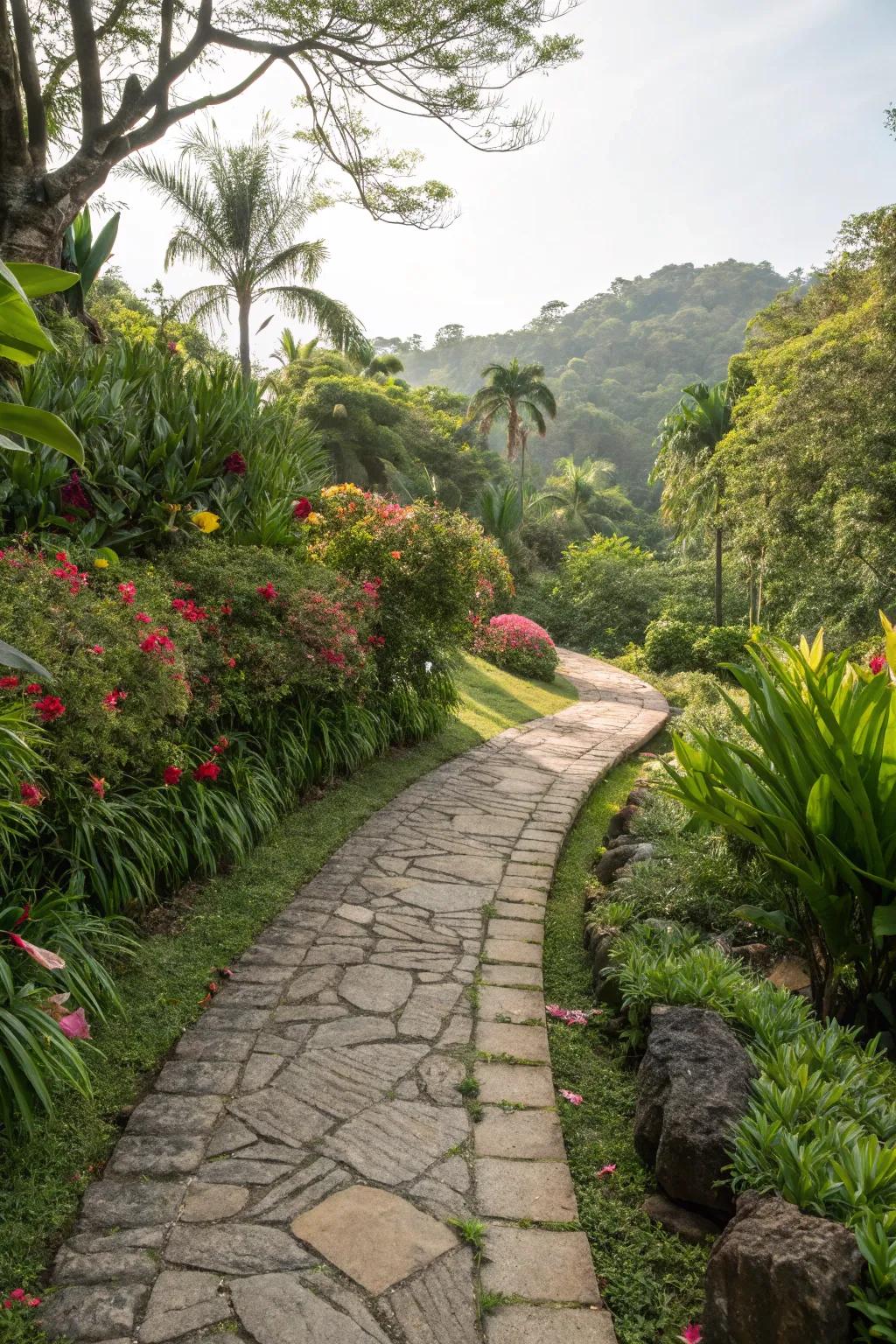 Hidden pathways invite exploration in your garden.