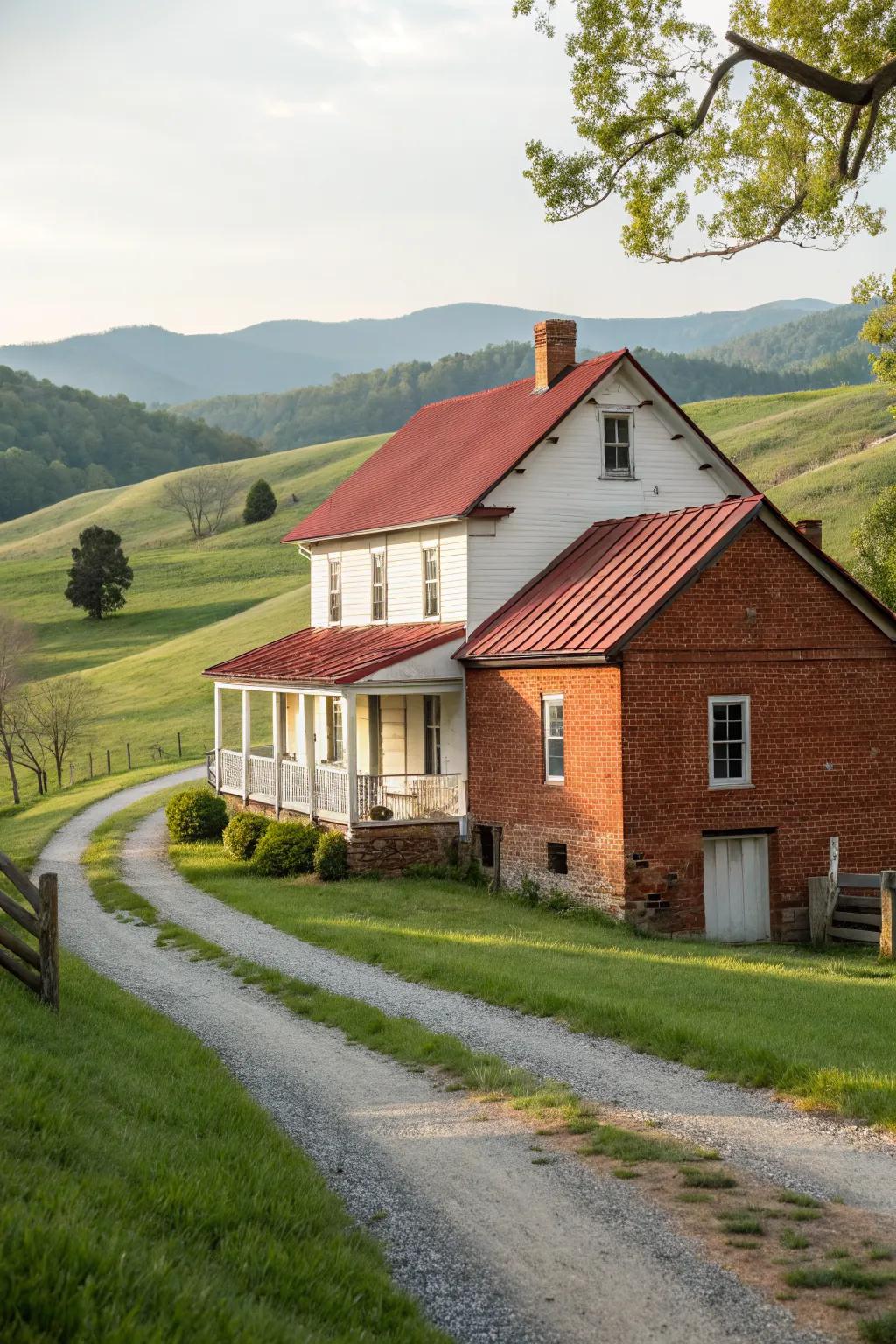 Brick red provides rustic warmth to your home.