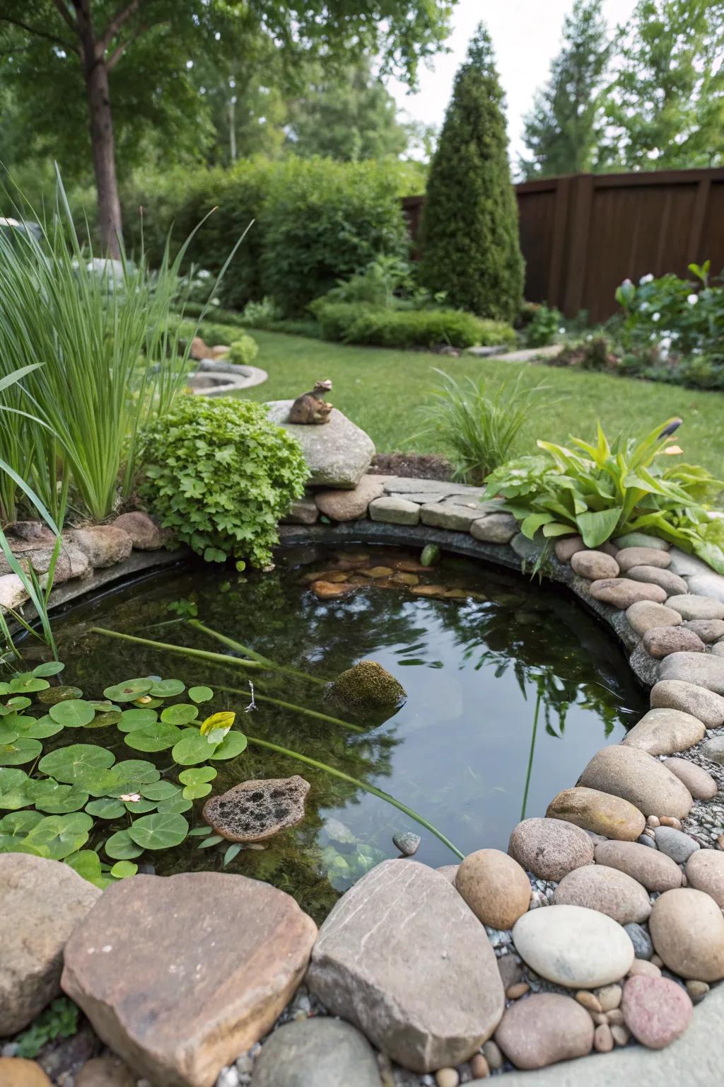 A simple pond setup for any skill level.