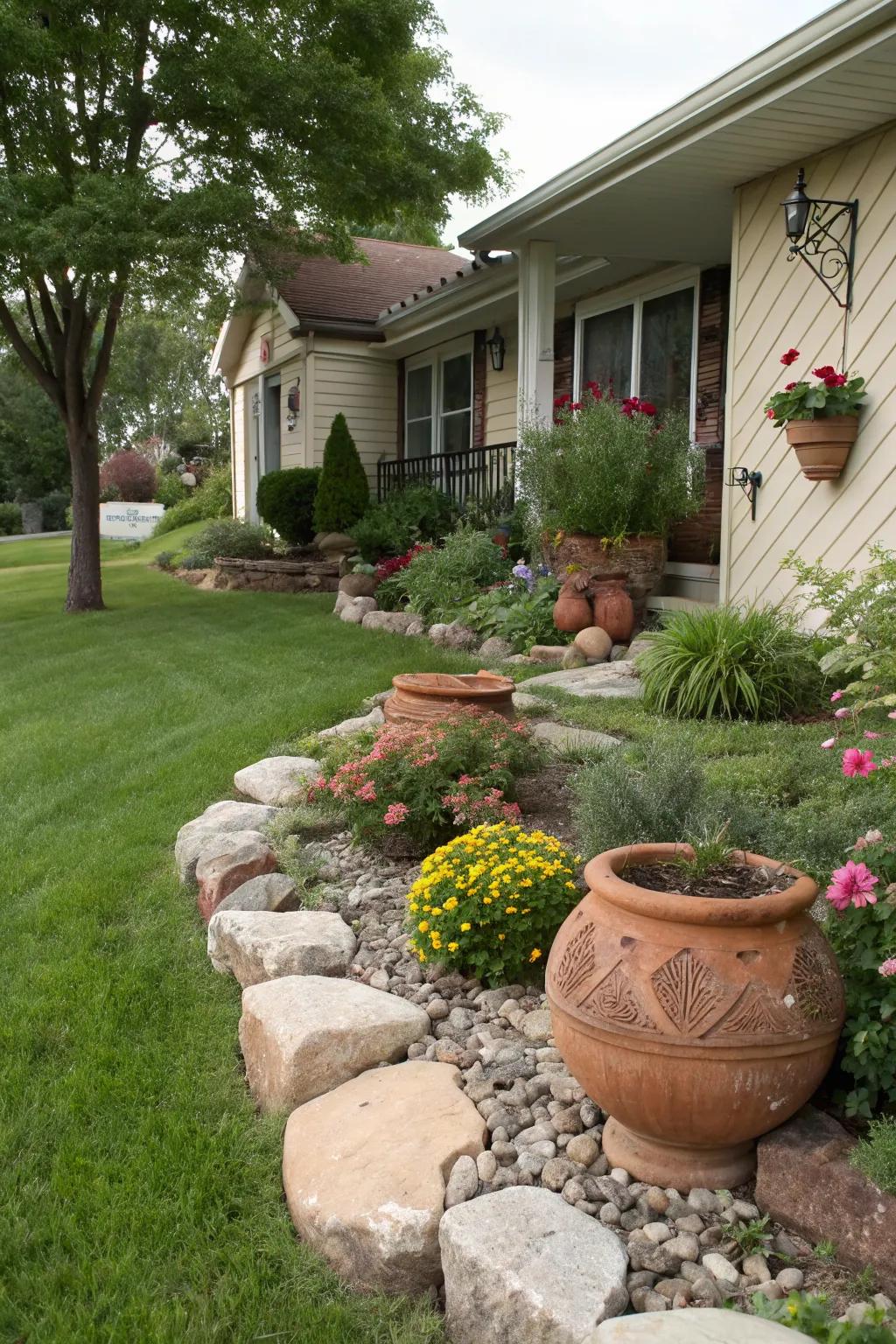Charming decorative elements that add character to the landscape.