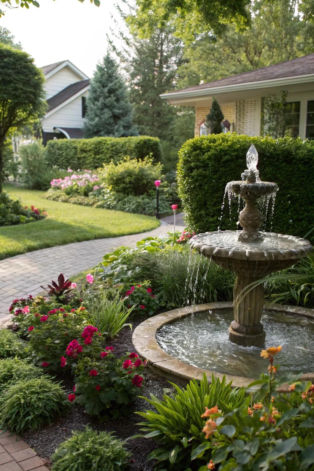 A water feature brings peace and beauty to your outdoor space.